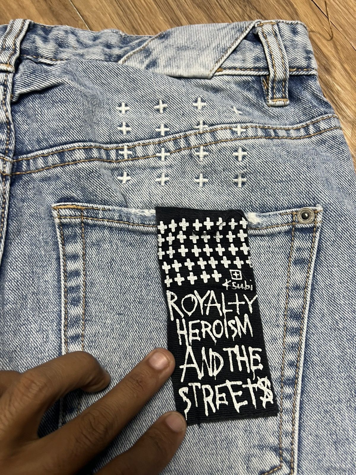 Yasuyuki Ishii Ksubi(Tsubi)CHITCH CHOP Billbored Blue Distressed Jeans (43) Size US 28 / EU 44 - 18 Thumbnail