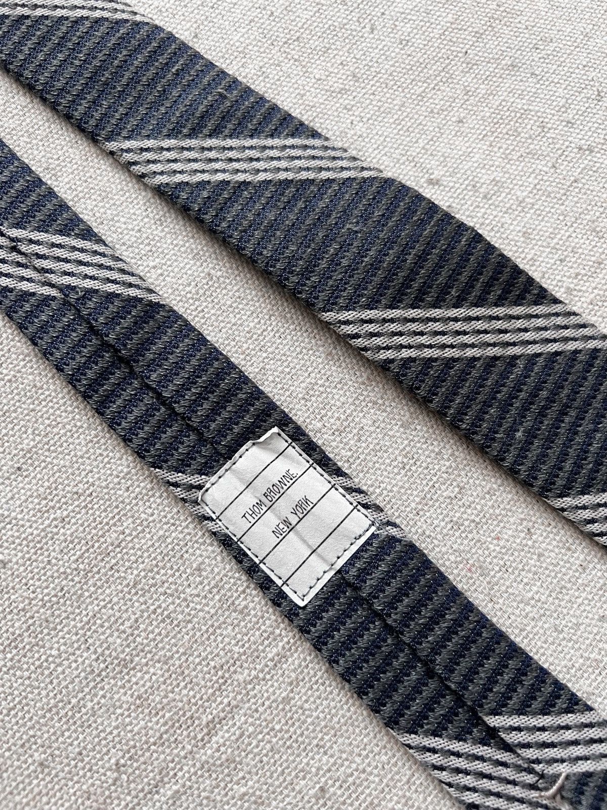 Thom Browne Thom Browne Silk/Wool Tie Size ONE SIZE - 2 Thumbnail
