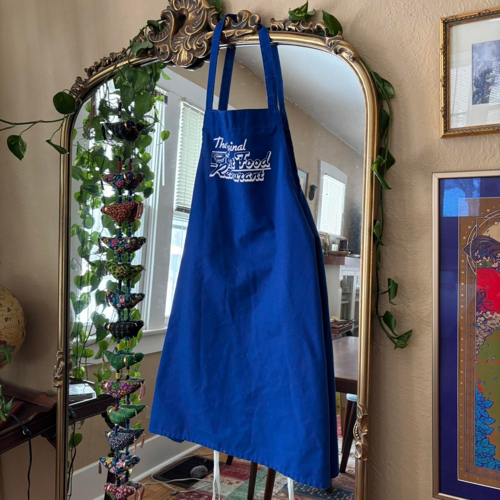 Other Vintage Royal Blue Apron Original Fast Food Restaurant Size US L / EU 52-54 / 3 - 2 Thumbnail