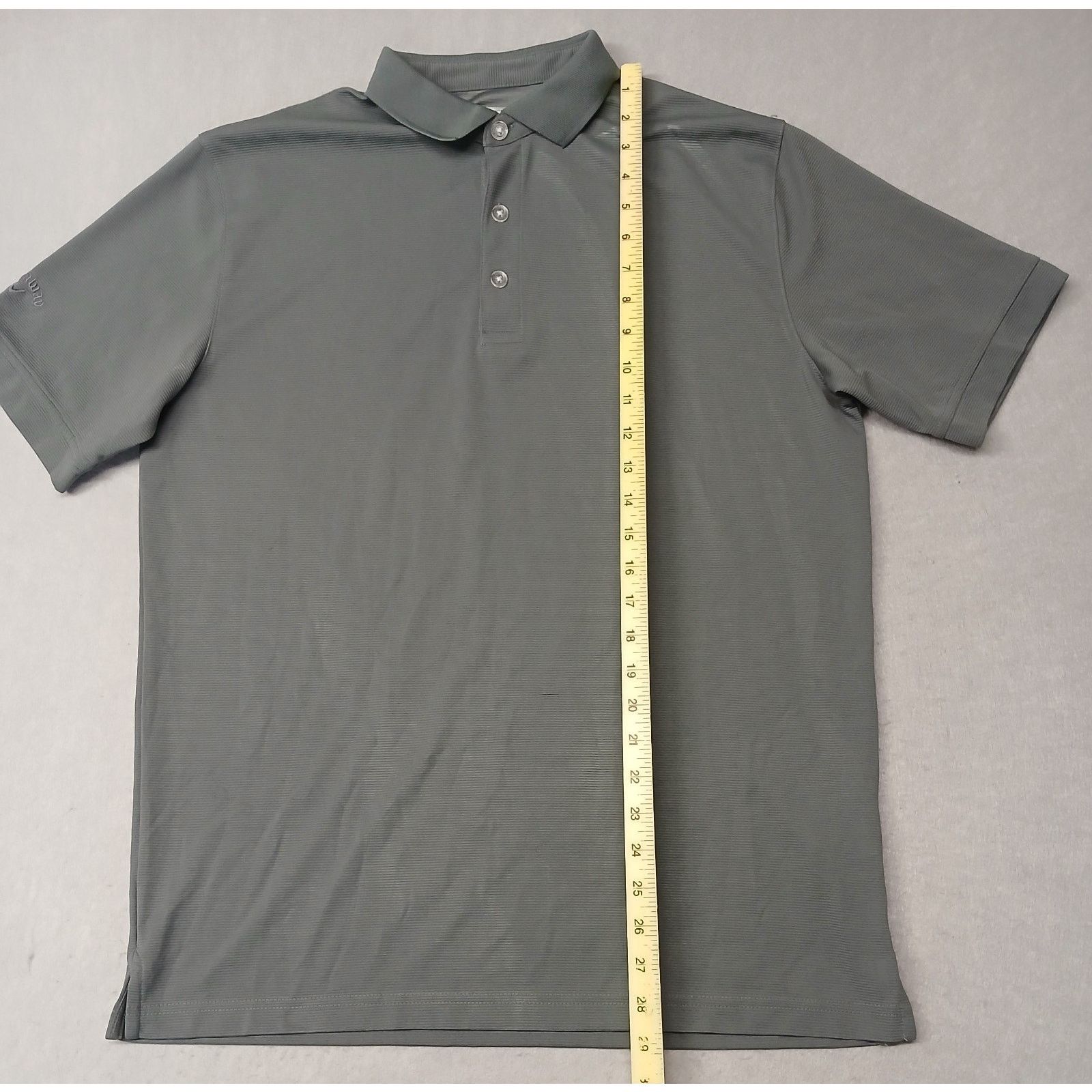 Callaway Callaway (Medium) Men's Gray Opti-Dri Button Polo Shirt Size US M / EU 48-50 / 2 - 2 Thumbnail