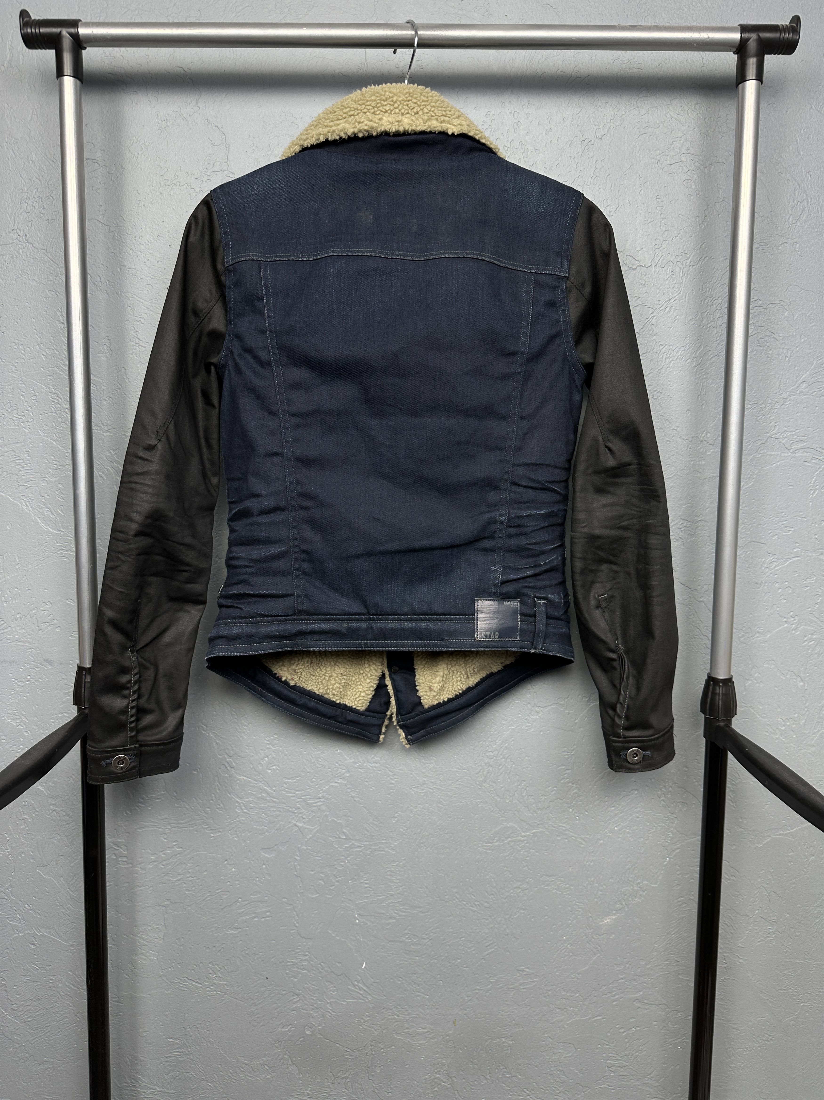 G-Star G Star Raw Womens Arc Teddy Denim Sherpa Jacket Size S / US 4 / IT 40 - 7 Thumbnail