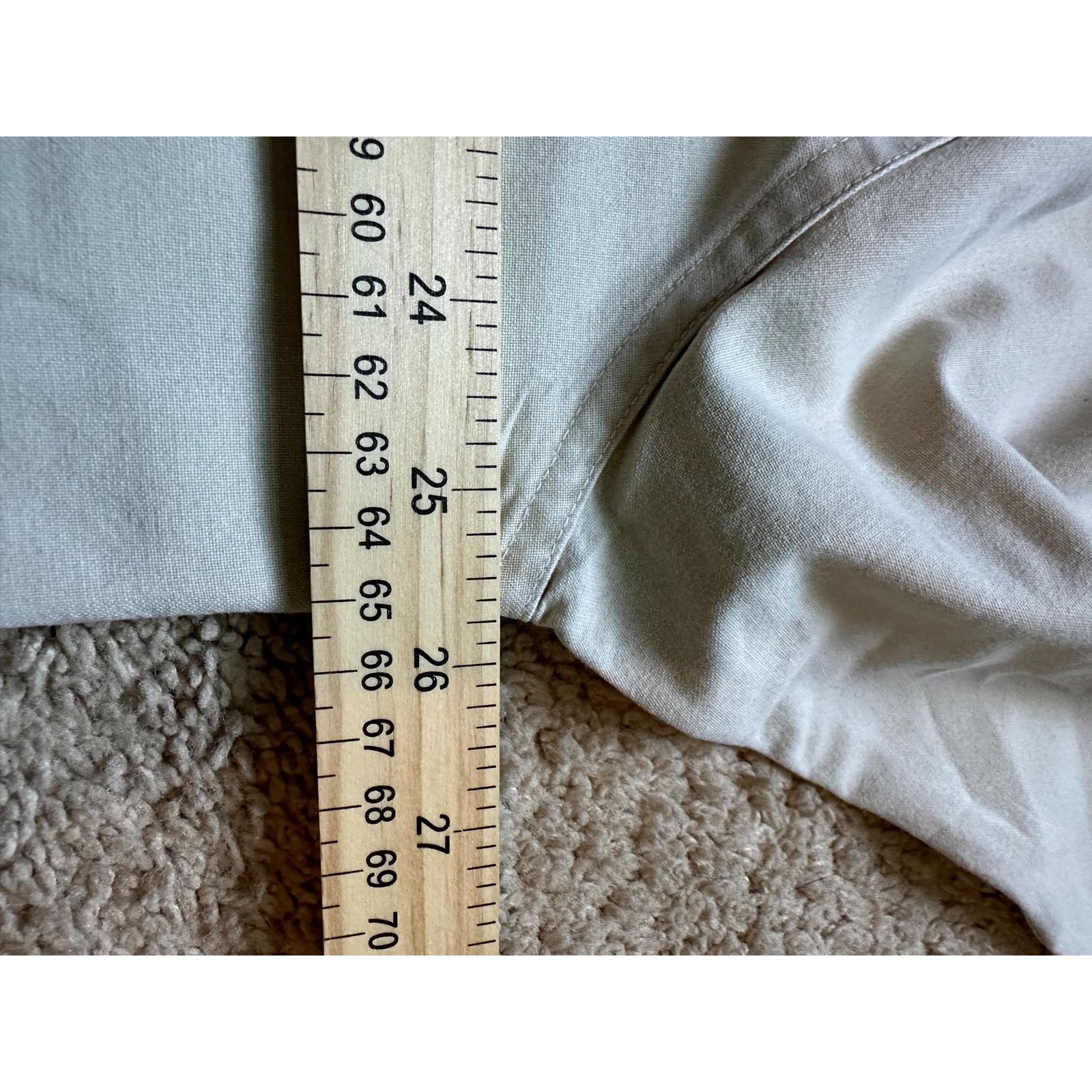 Other L.L.Bean 100% Cotton Long Sleeve Button-Up Shirt Beige L REG Size US L / EU 52-54 / 3 - 11 Thumbnail