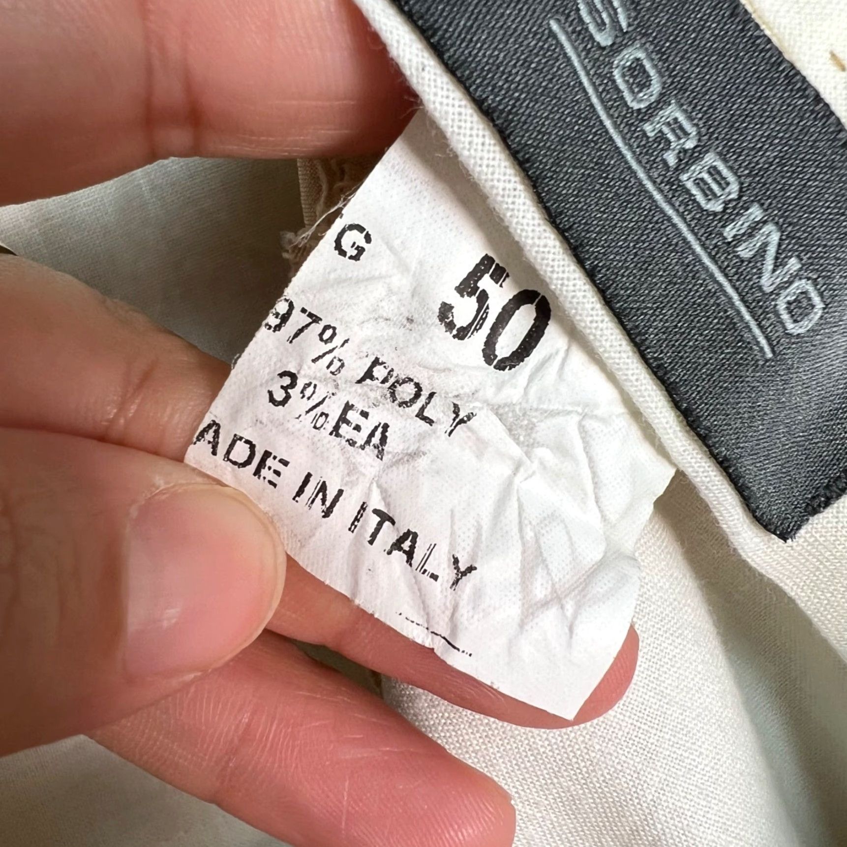 Vintage Sorbino Men’s Size 50 Beige Straight Leg Dress Pants Made in Italy Size US 34 / EU 50 - 4 Thumbnail