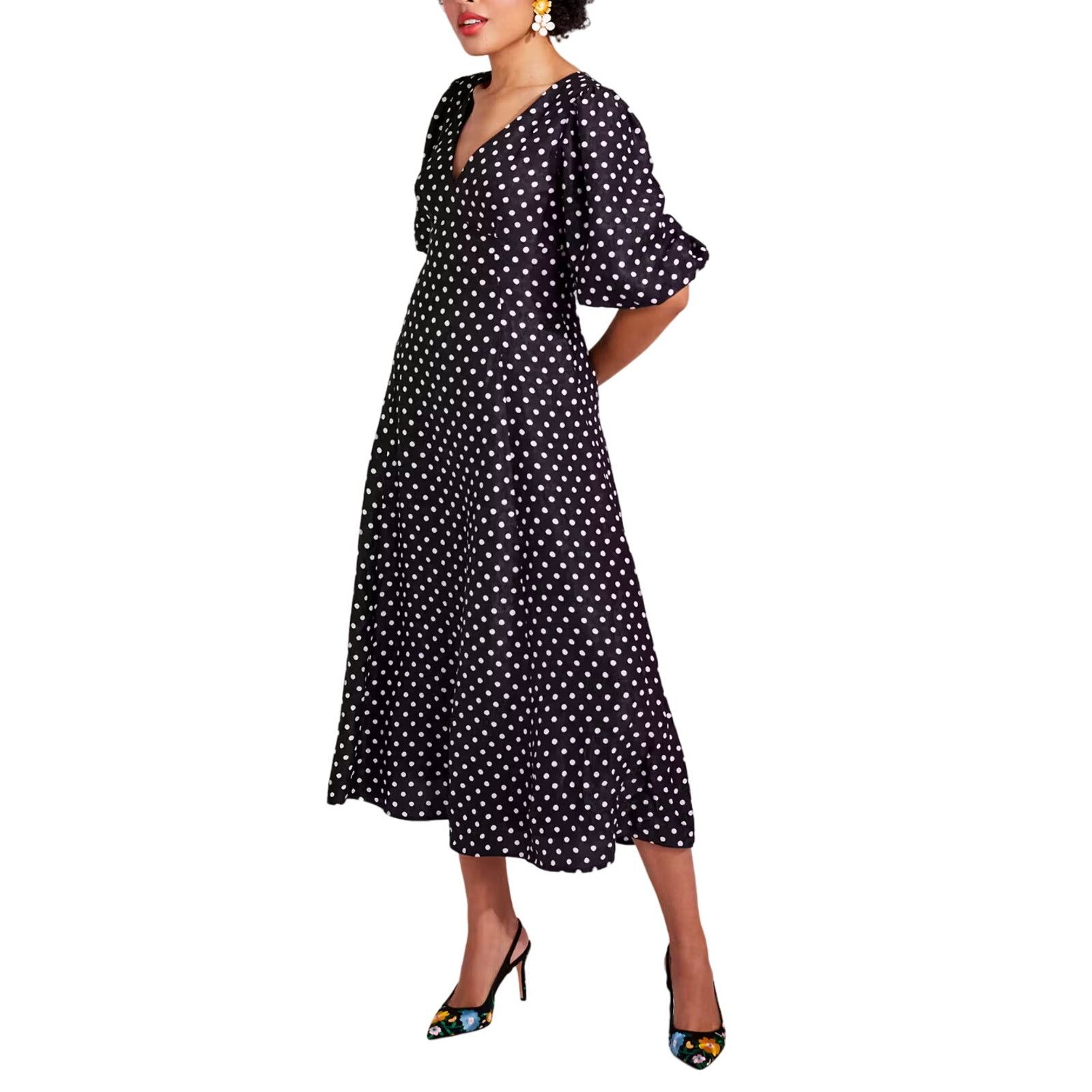 Kate Spade Kate Spade Harmony Dot Cloqué mainline Dress 8 Black Size M / US 6-8 / IT 42-44 - 8 Thumbnail