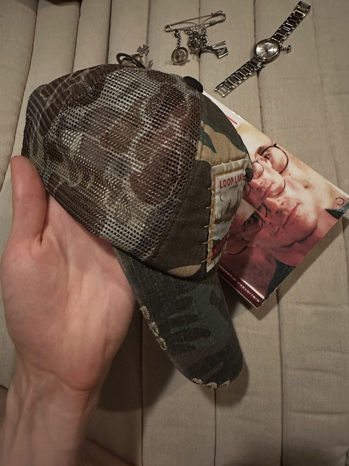 Japanese Brand Vinatage Kissmark Travis Scott hat Japan Korea Streetwear Size ONE SIZE - 4 Thumbnail