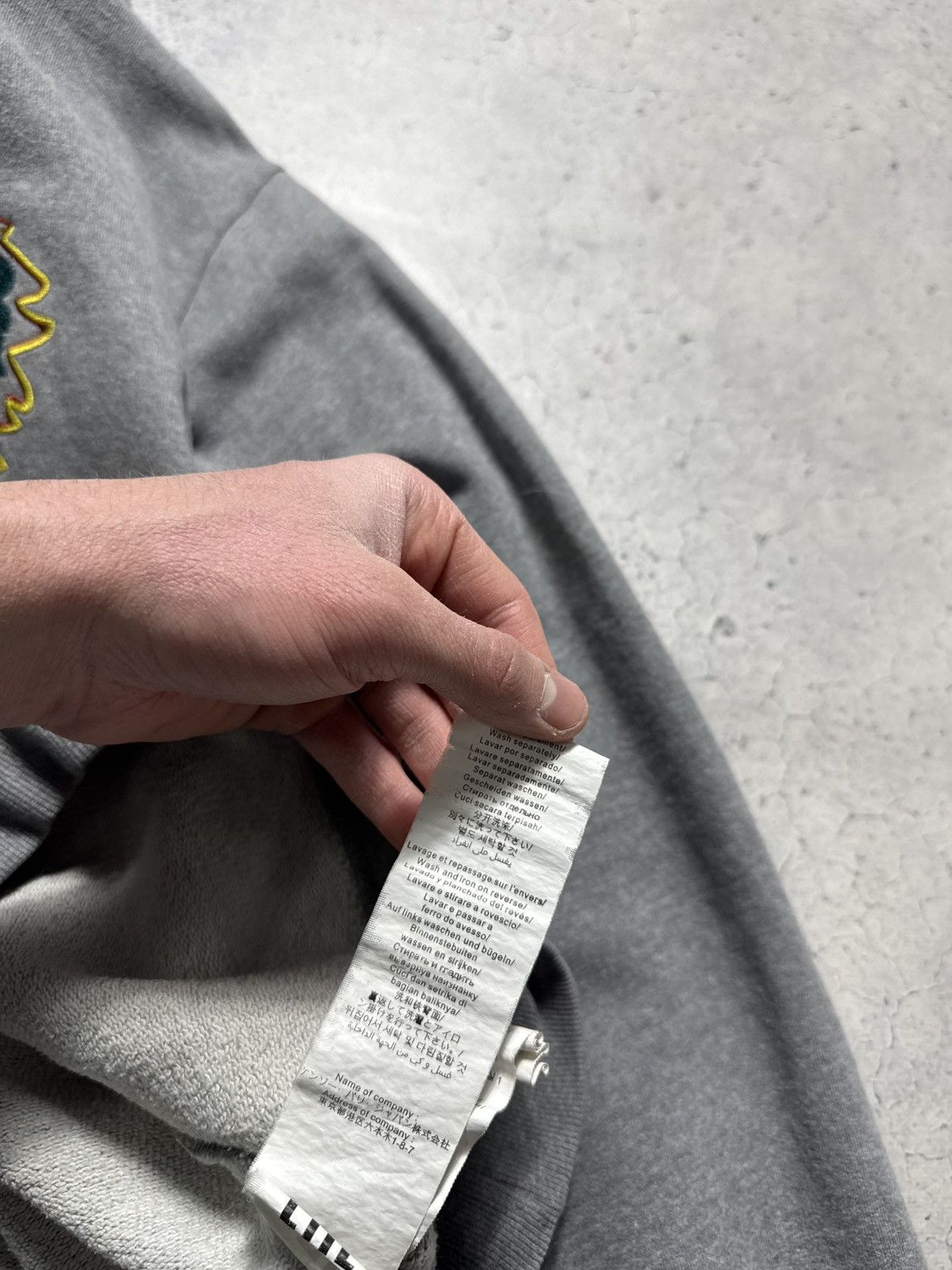 Kenzo Kenzo Paris Tiger Hoodie Big Logo Grey Size M Size US M / EU 48-50 / 2 - 9 Thumbnail