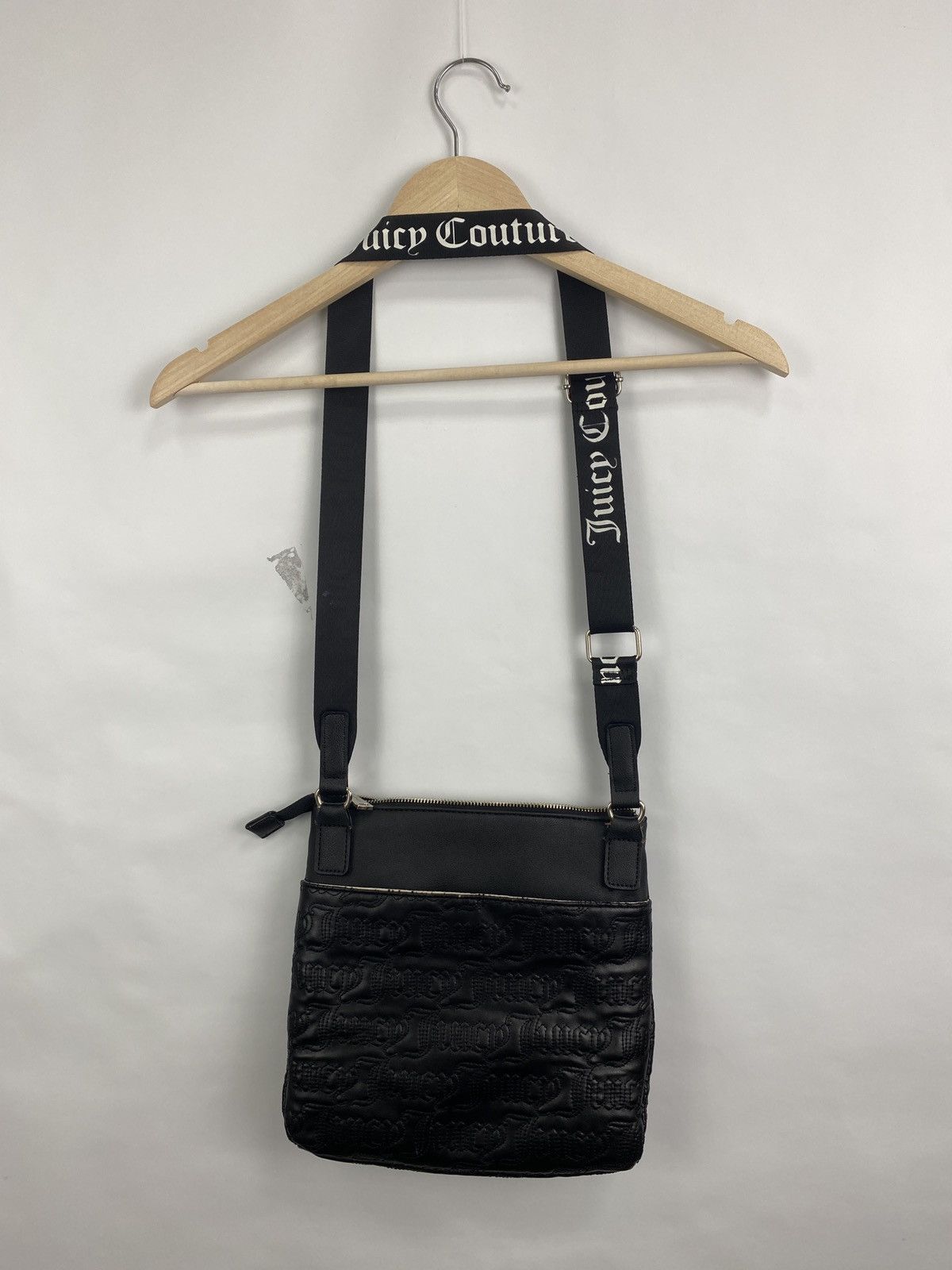 Juicy Couture Jeans Y2K Juice Couture Leather Bag Los Angeles Rare Retro Hupe Size ONE SIZE - 8 Thumbnail