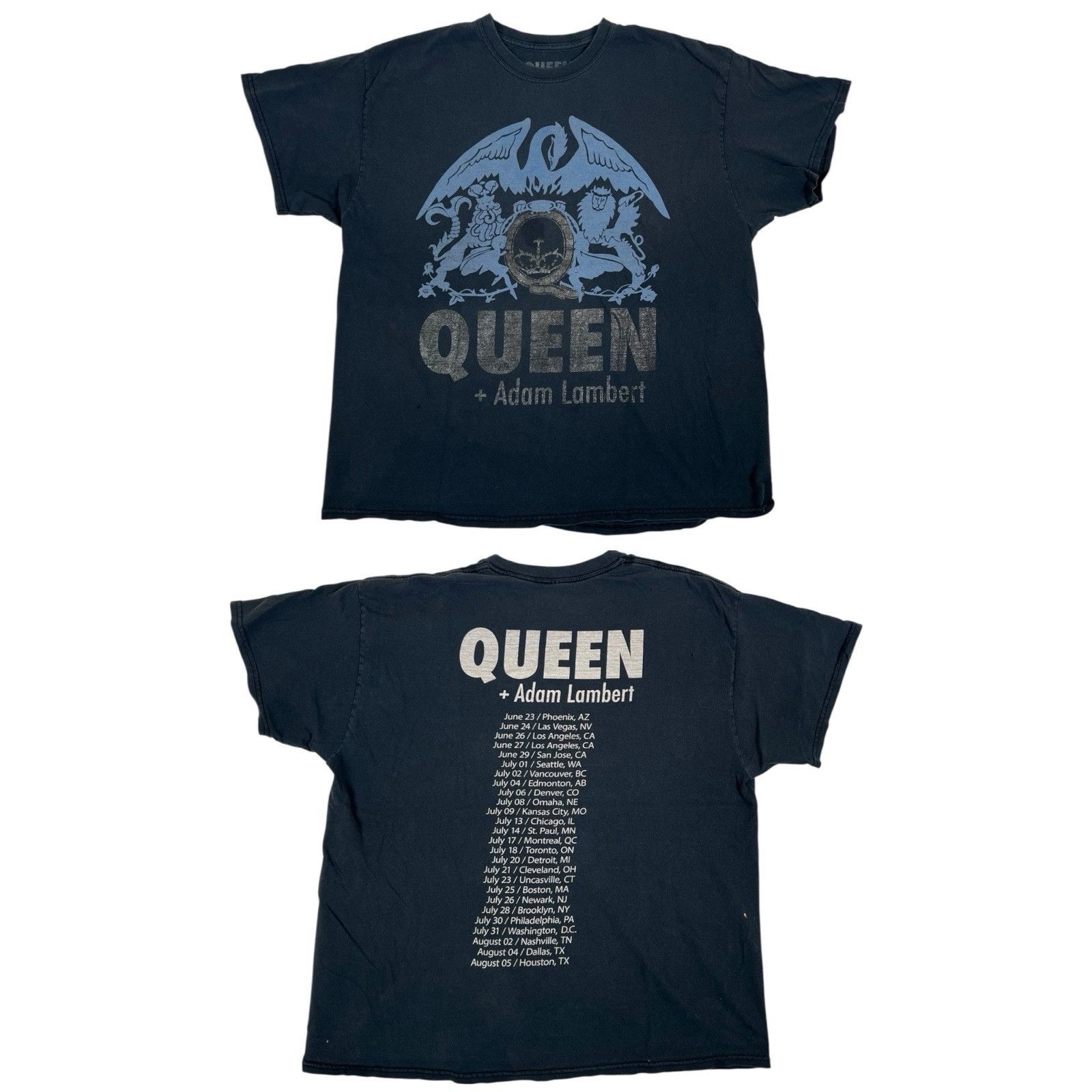 Other Queen Adam Lambert Concert Tour T-Shirt Size XL Double Side Size US XL / EU 56 / 4 - 1 Thumbnail