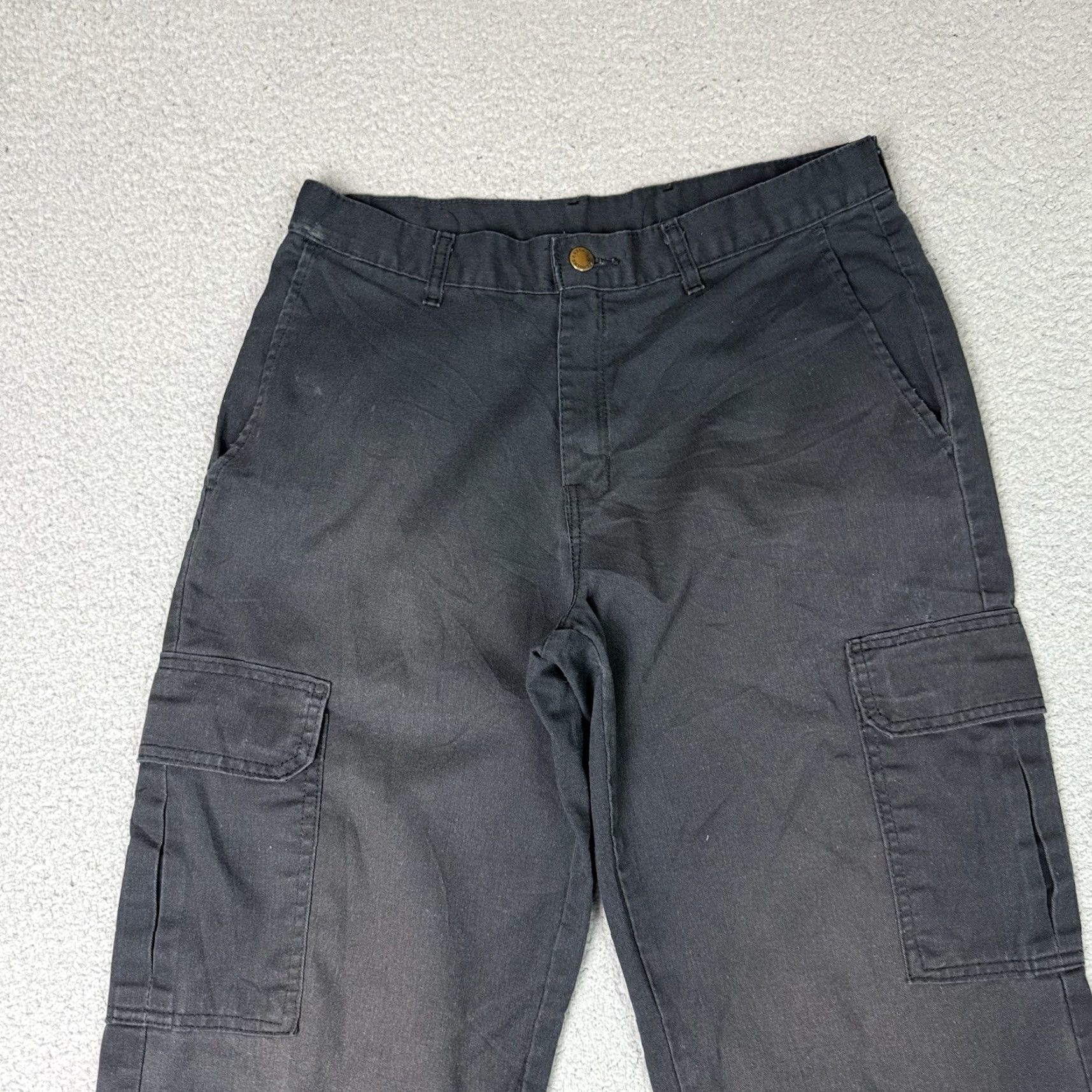 Dickies Dickies Pants Mens 32x32 Black Cargo Pocket Wide Straight Leg Relaxed Work Utility Casual Pants Mens Size US 32 / EU 48 - 3 Thumbnail