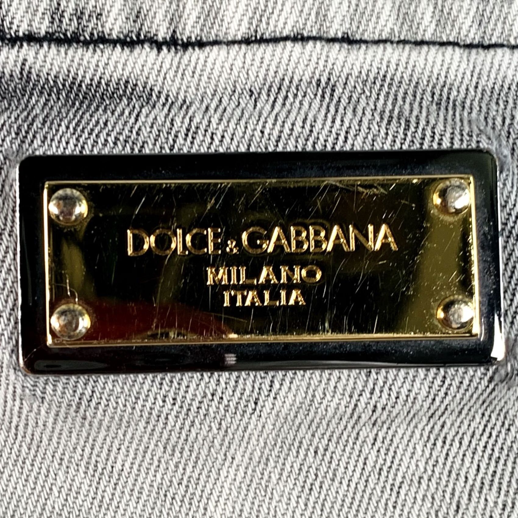 Dolce & Gabbana DOLCE & GABBANA Jeans Size 30 Grey Twill Skinny Zip Fly Cotton Blend Men Size US 30 / EU 46 - 4 Thumbnail