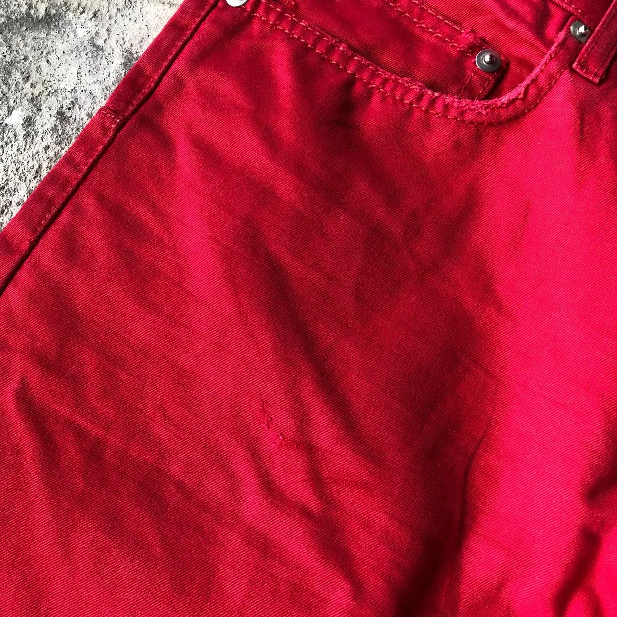 Dior × Hedi Slimane SS06 Dior Hedi Slimane Red Jeans Size US 30 / EU 46 - 10 Thumbnail
