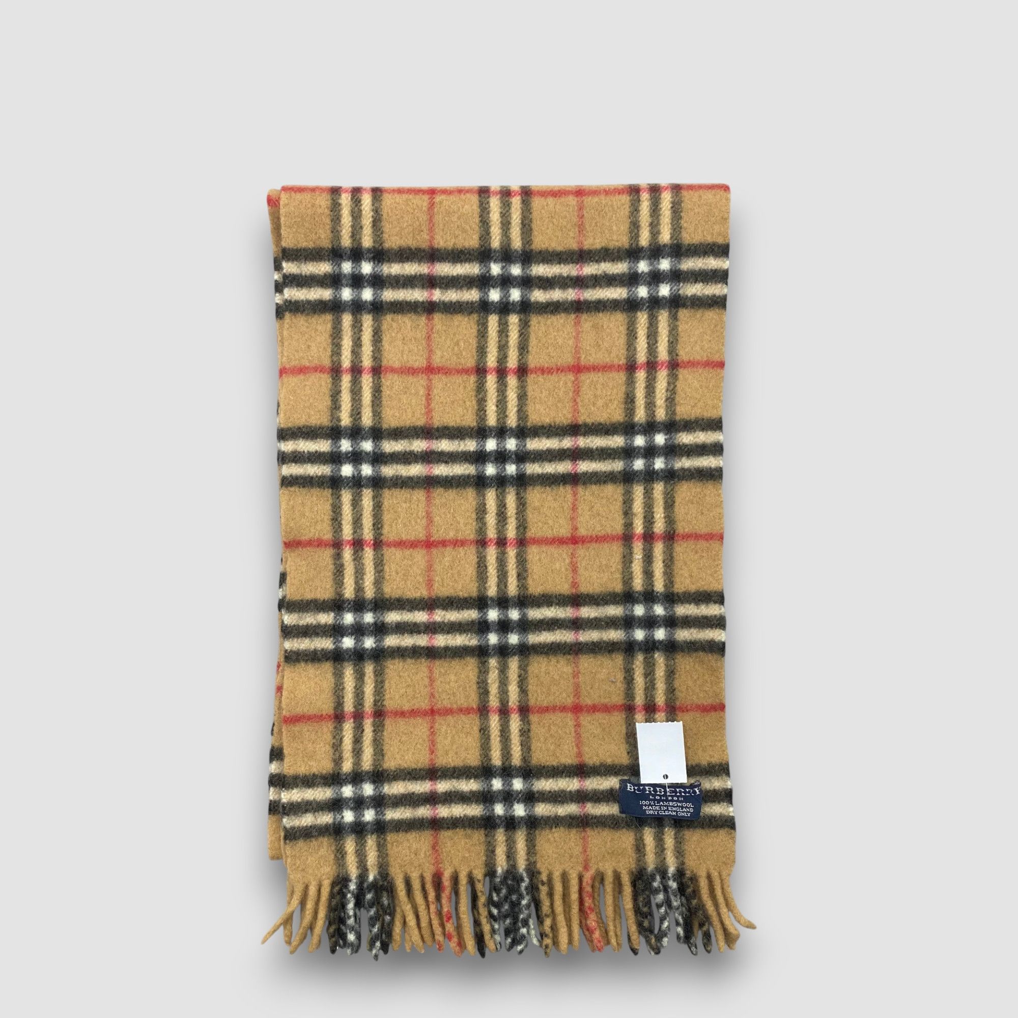 Burberry Vintage Burberry Scarf Muffler Wool Winter Check Scarves Size ONE SIZE - 2 Thumbnail