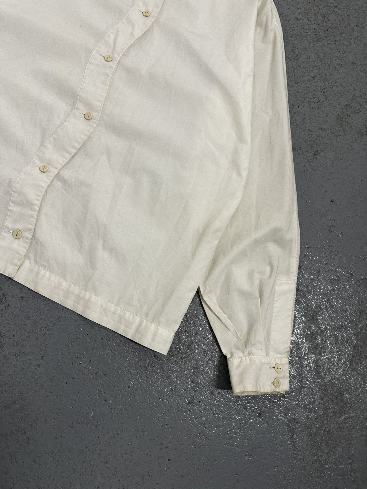 Claude Montana Vintage 80s Claude Montana Waved Button Blouse Size M / US 6-8 / IT 42-44 - 5 Thumbnail