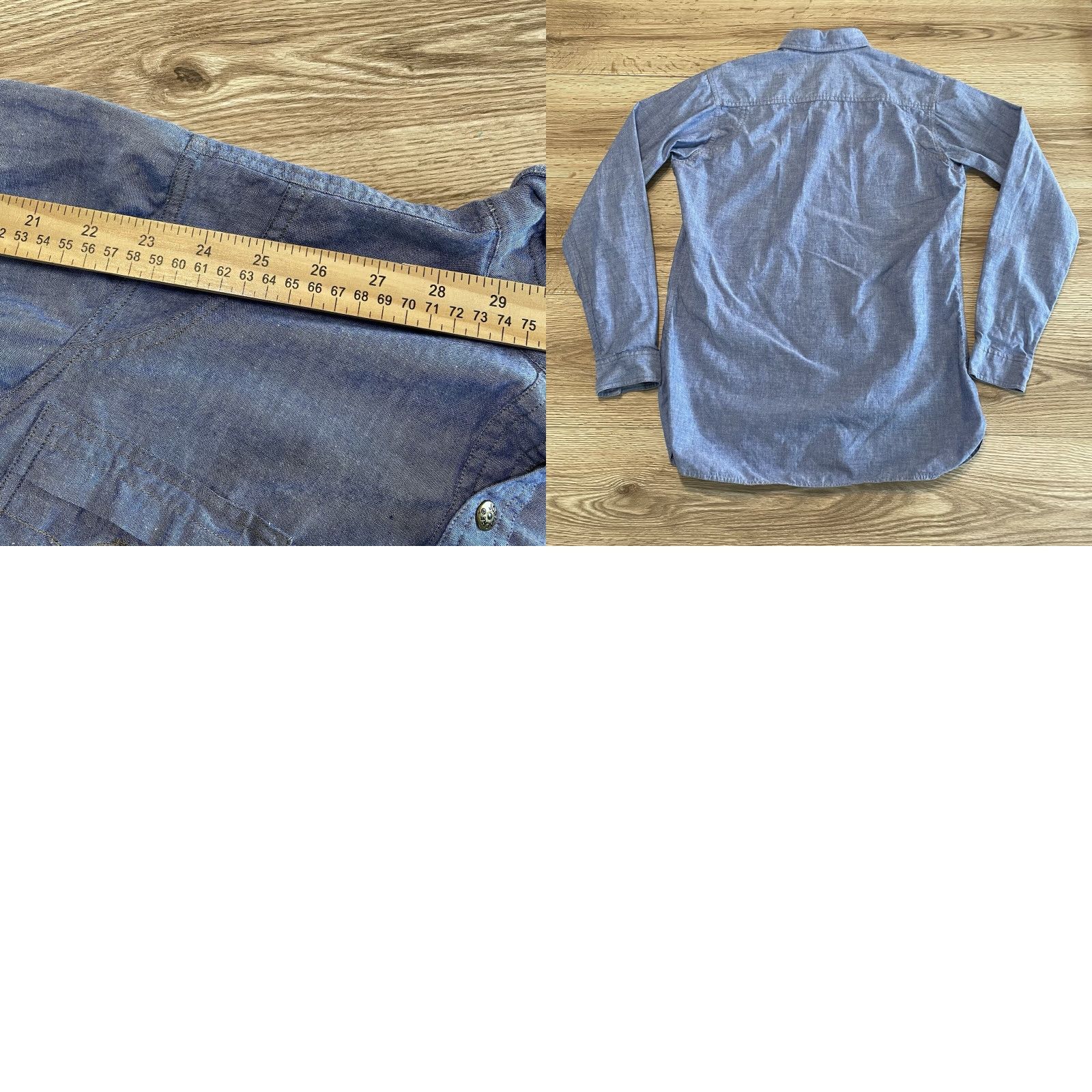 Jordache VINTAGE Jordache Denim Shirt Junior S Blue Snap Button Women Pockets Size S / US 4 / IT 40 - 8 Thumbnail