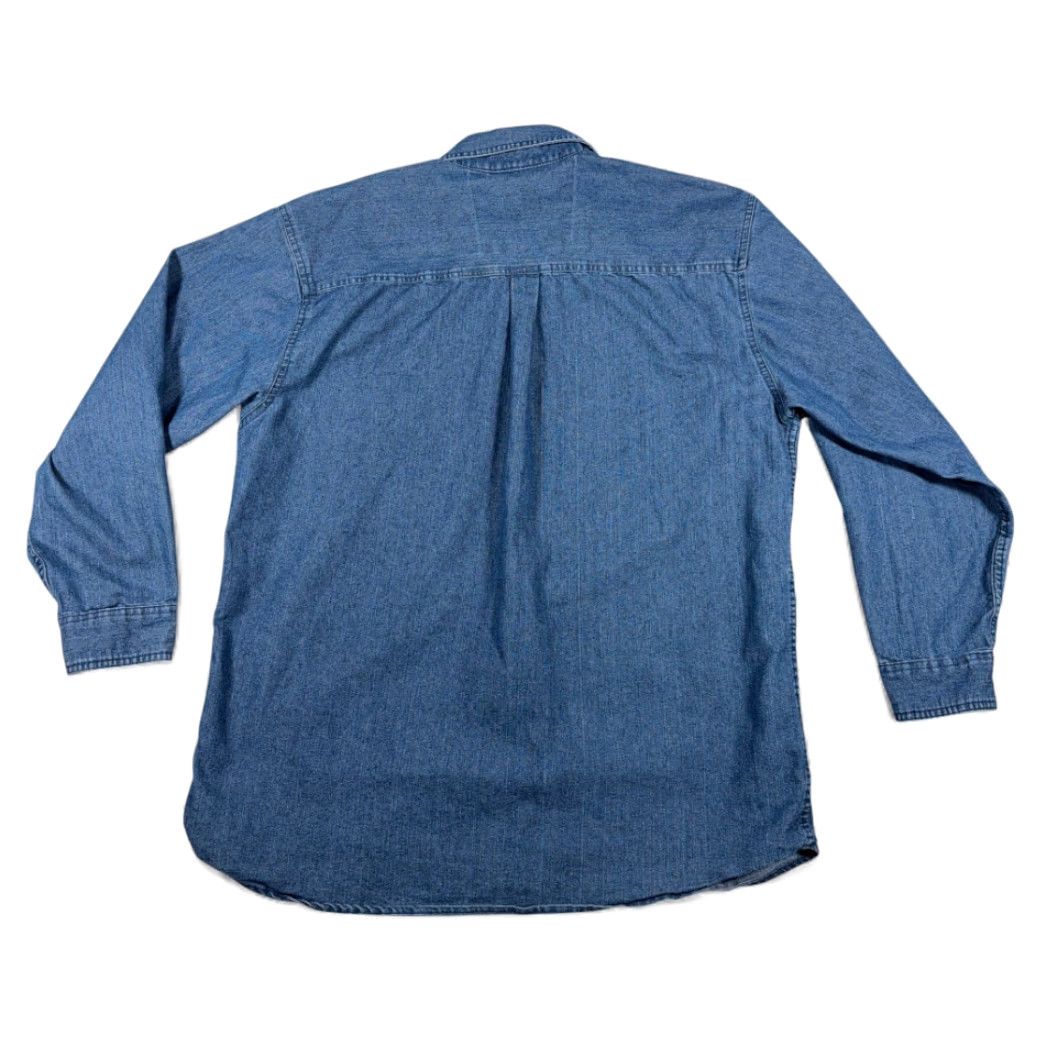 Vintage VINTAGE Key Shirt Adult LARGE Blue Chambray Workwear Outdoor Denim Style Y2K Shirt Mens Size US L / EU 52-54 / 3 - 3 Thumbnail