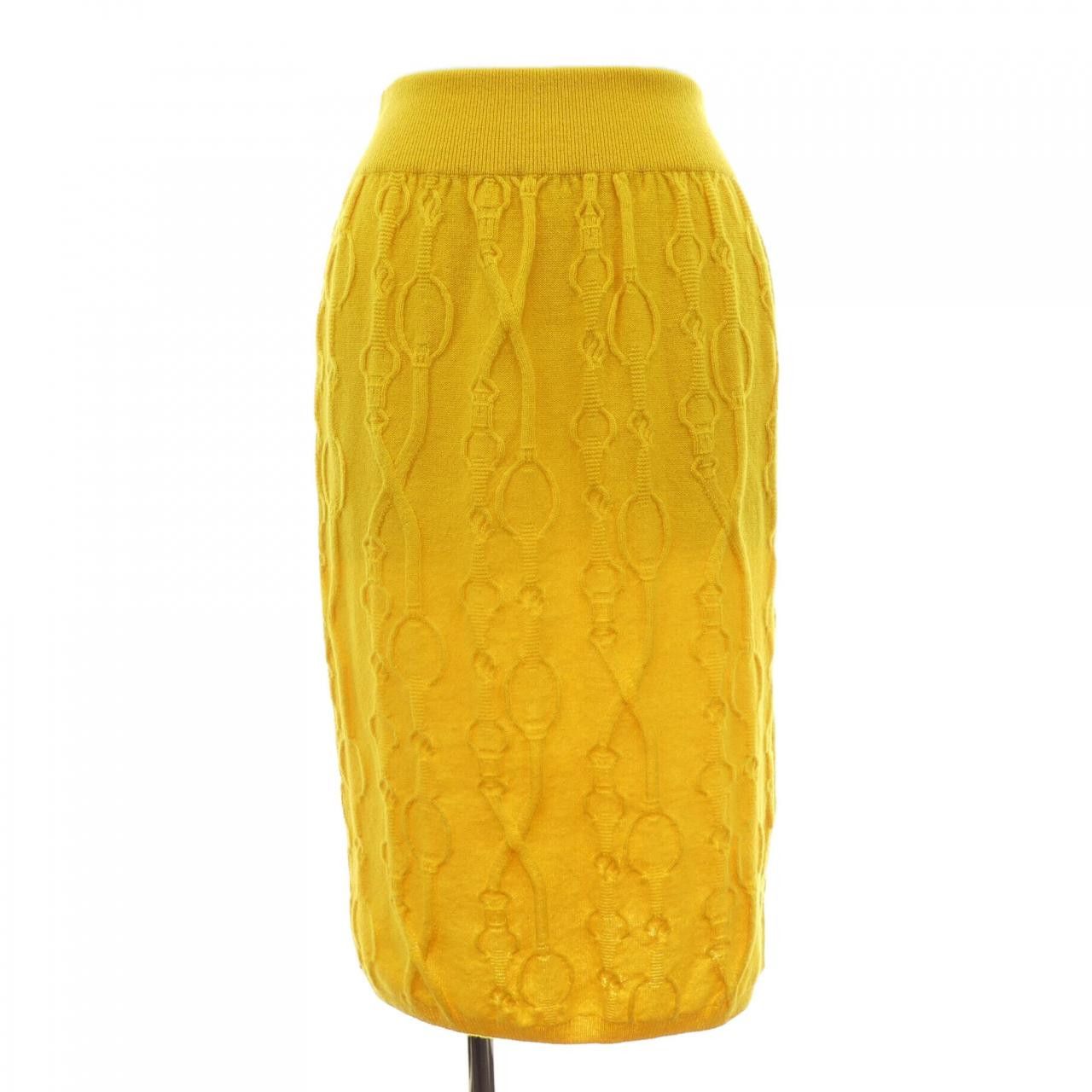 Hermes Hermes Hermes 57-7707 Cashmere Skirt Textile Skirts DUTY FREE for USA Size ONE SIZE - 1 Thumbnail
