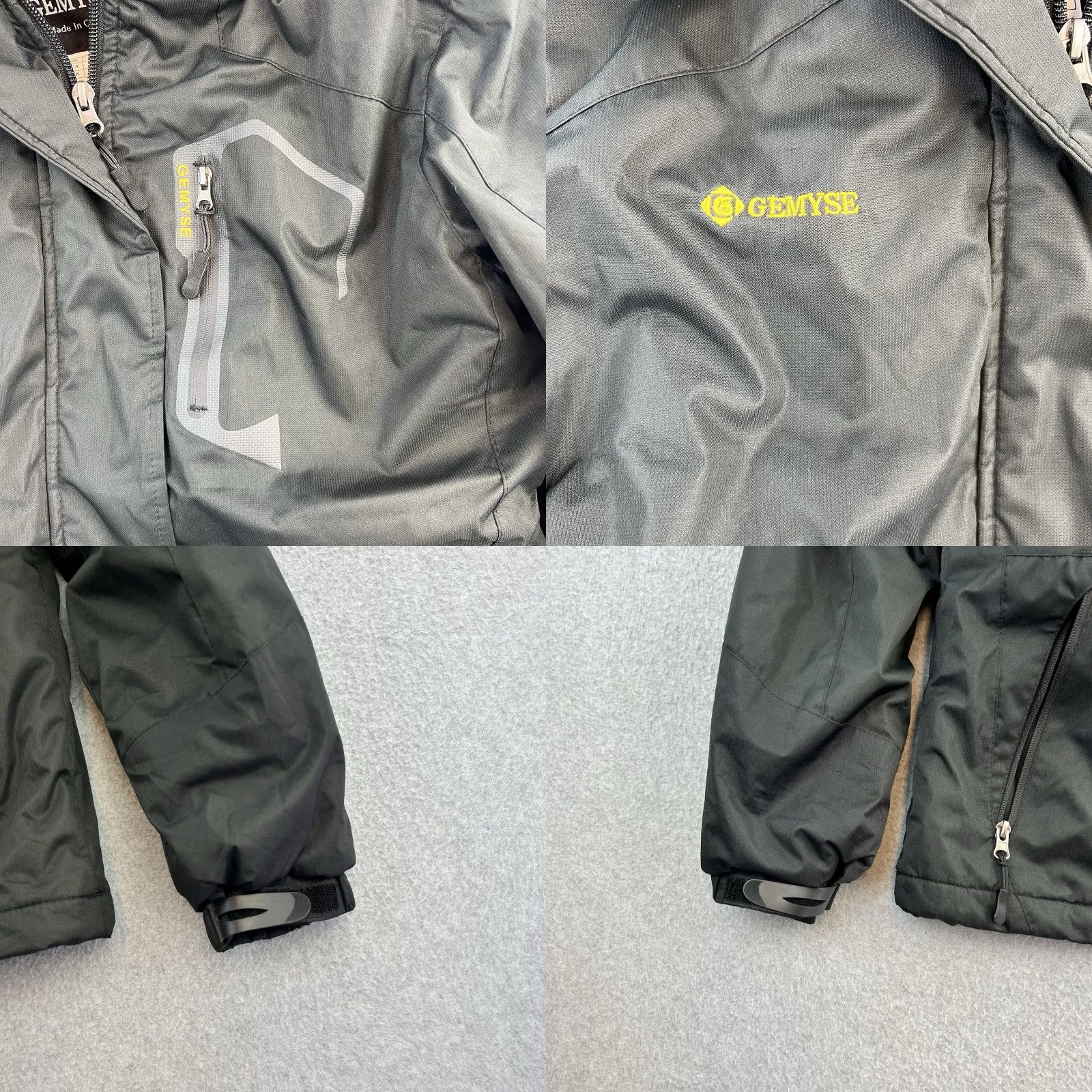 Vintage Gemyse Jacket Womens XS Black Full Zip Snap Button Fur Lined Hoodie Outdoors Size XS / US 0-2 / IT 36-38 - 8 Thumbnail