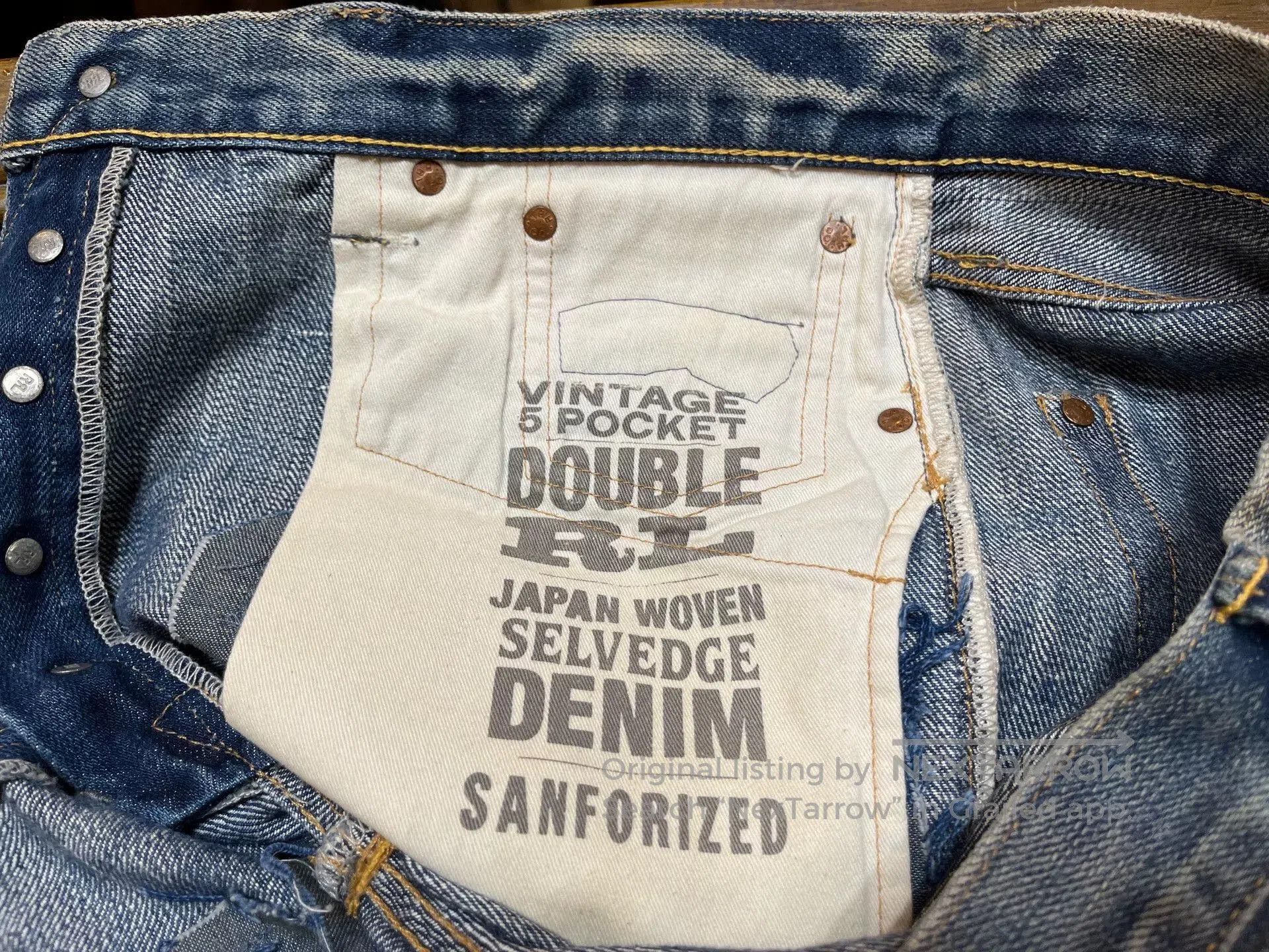 RRL Ralph Lauren distressed denim jeans from double rl polo. Size US 32 / EU 48 - 5 Thumbnail