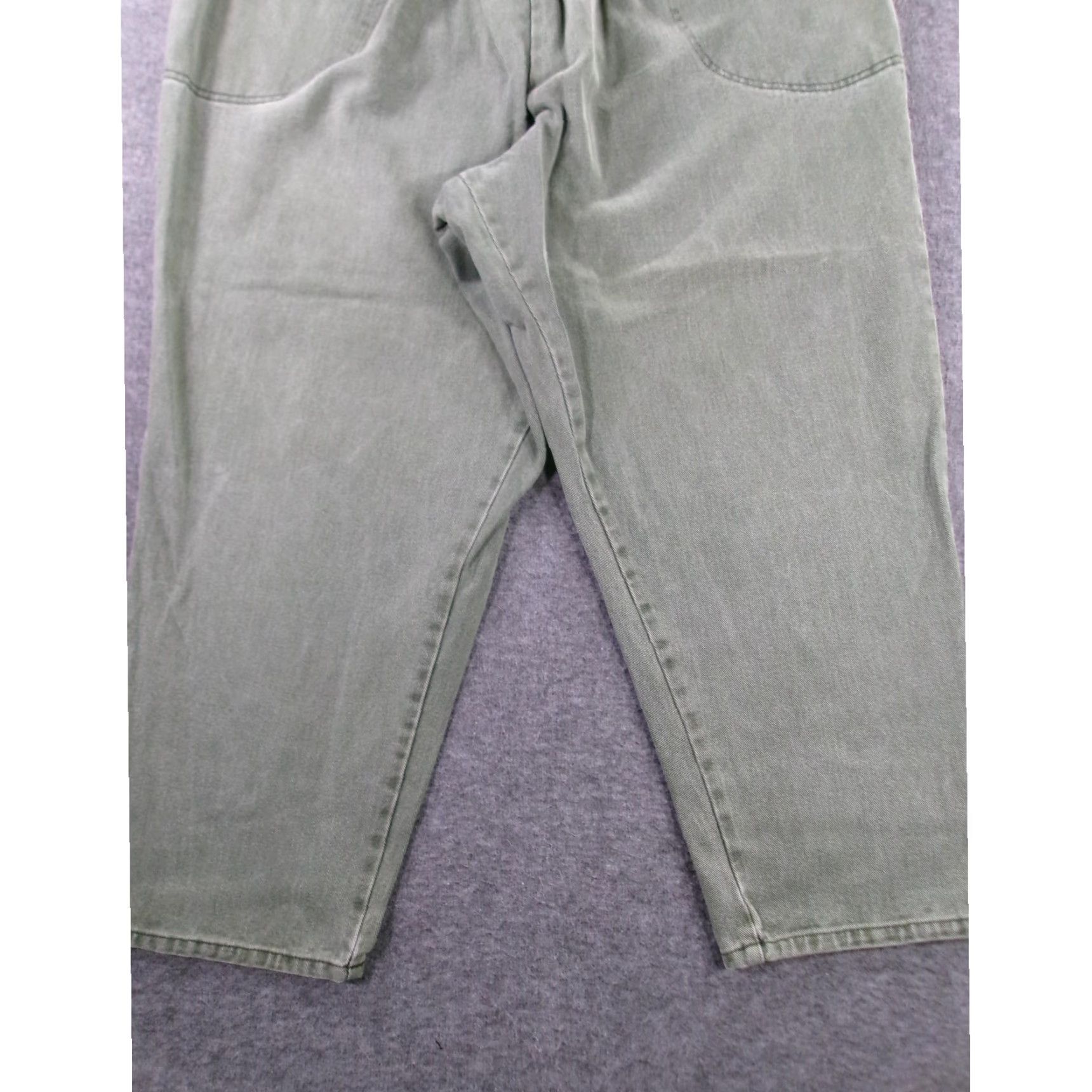 Vintage VINTAGE Classic Elements Jeans Womens 26WP Petite Green 1980s Tapered Retro Boho Size 26" / US 2 / IT 38 - 3 Thumbnail