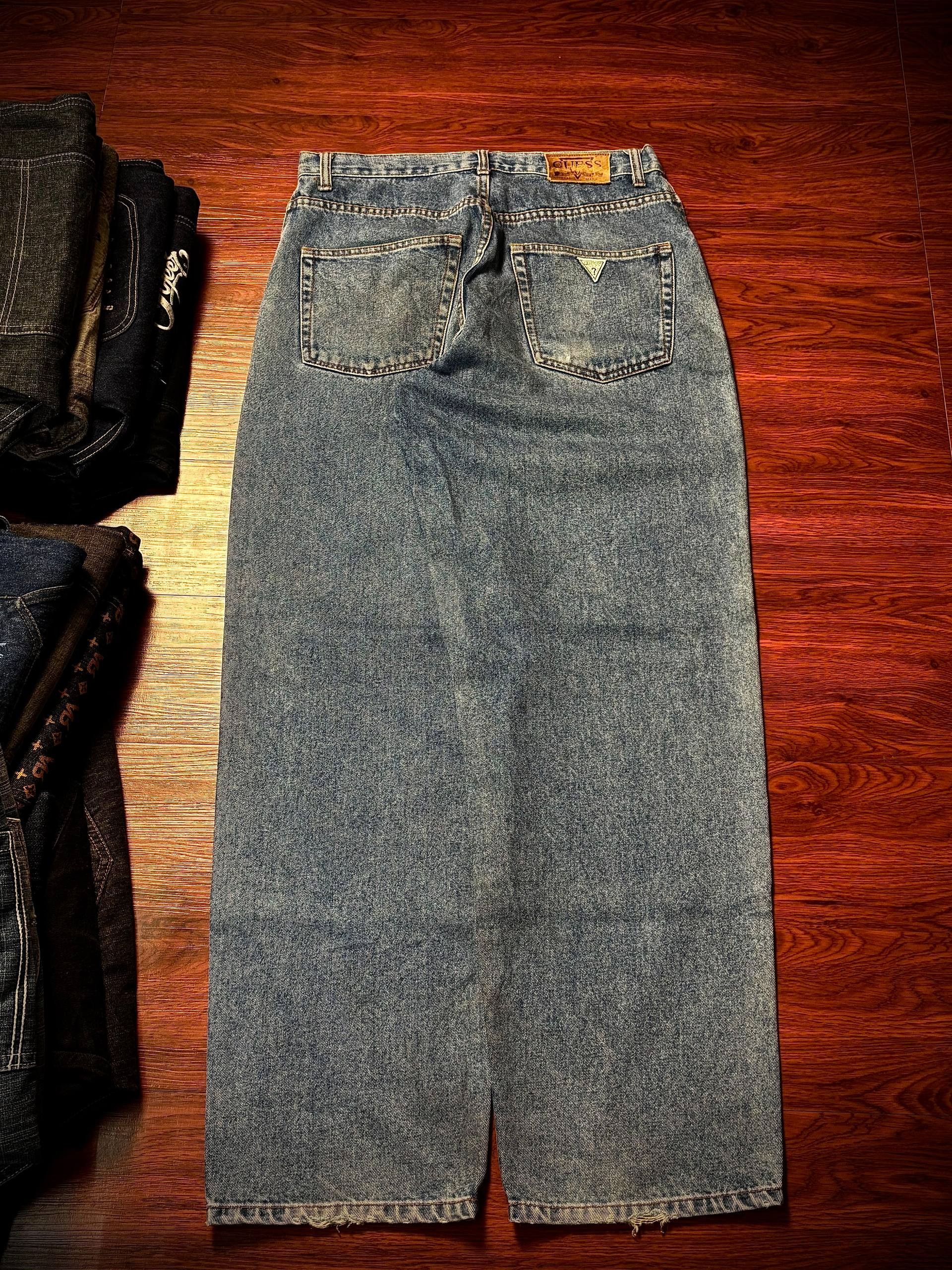 JNCO Vintage 00s Guess Logo Baggy Jeans By Georges Marciano Size US 31 - 1 Thumbnail