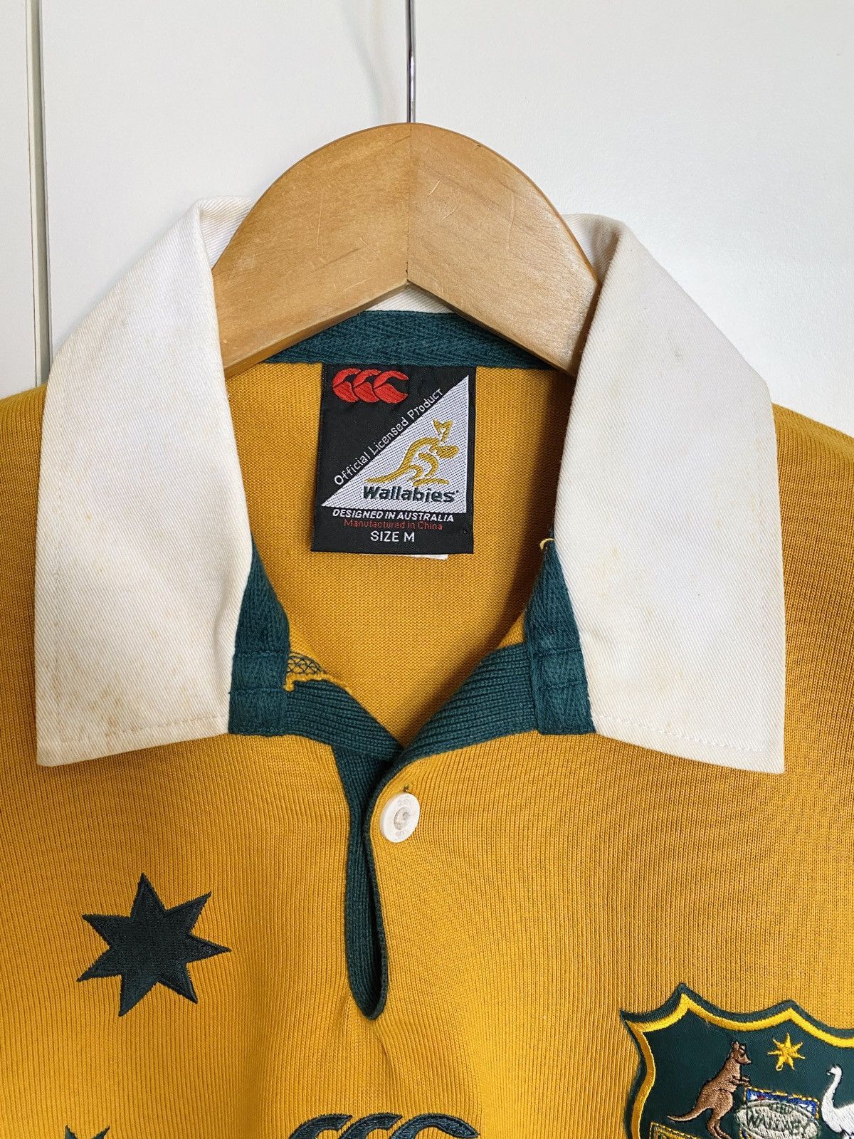 Canterbury of New Zealand × Vintage Vintage Canterbury Polo Rugby Shirt Australia Wallabies Size US M / EU 48-50 / 2 - 5 Thumbnail