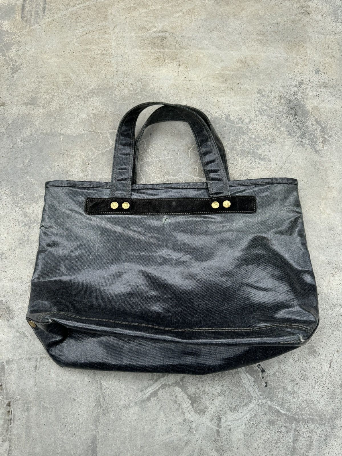 Marc Jacobs × Vintage Jacobs by Marc Jacobs Denim Canvas Tote Bag Size ONE SIZE - 5 Thumbnail