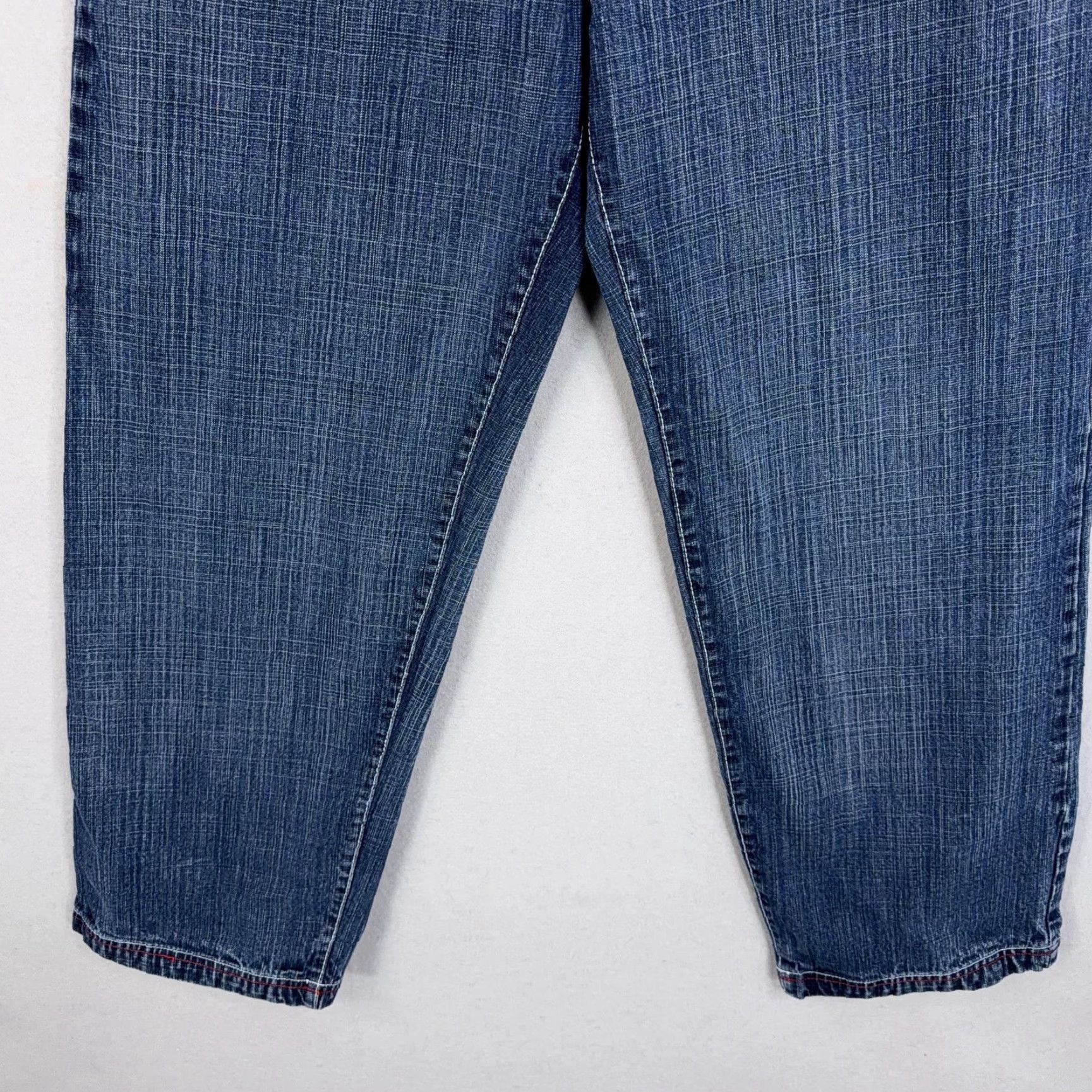 Vintage VINTAGE Evolution Jeans Mens 34x32 Blue Relaxed Fit Straight Baggy Y2K - Mens Jeans, Blue, 34x32, Relaxed Straight, 100% Cotton Size US 34 / EU 50 - 3 Thumbnail