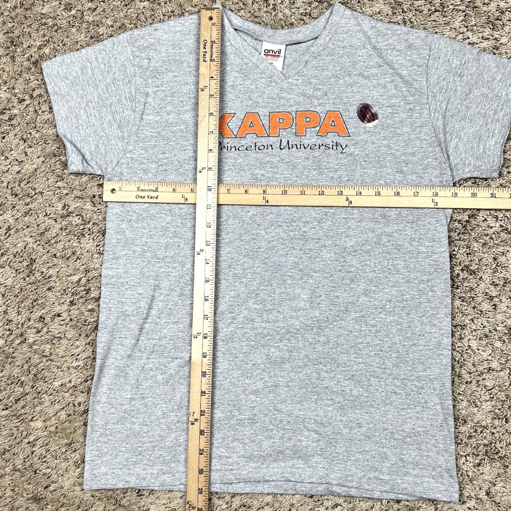 Anvil VINTAGE Kappa Princeton University Graphic T-Shirt Women M Gray Size M / US 6-8 / IT 42-44 - 7 Thumbnail
