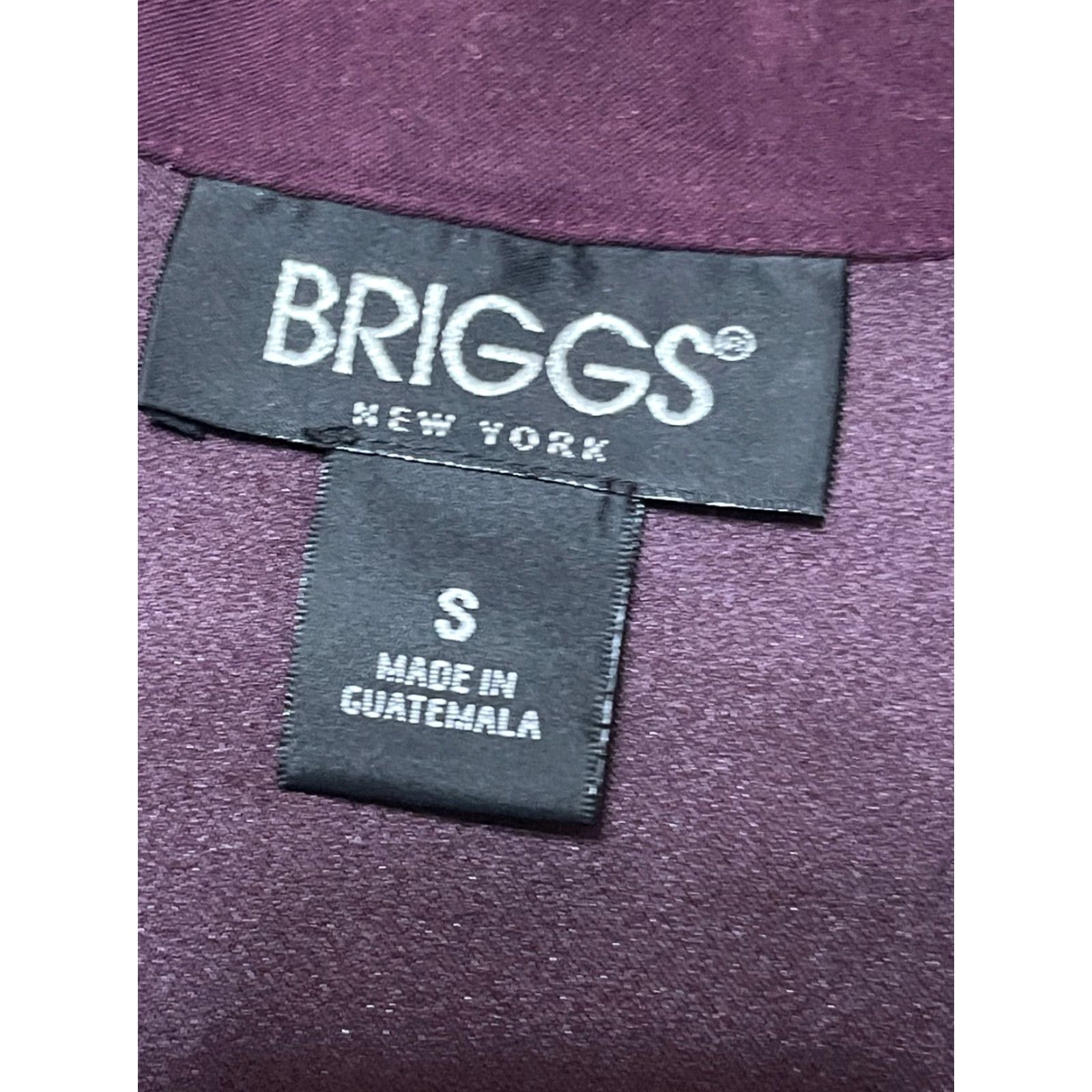 Vintage BRIGGS Shirt Women’s Size Small Purple Button Up Long Sleeve Size S / US 4 / IT 40 - 7 Thumbnail