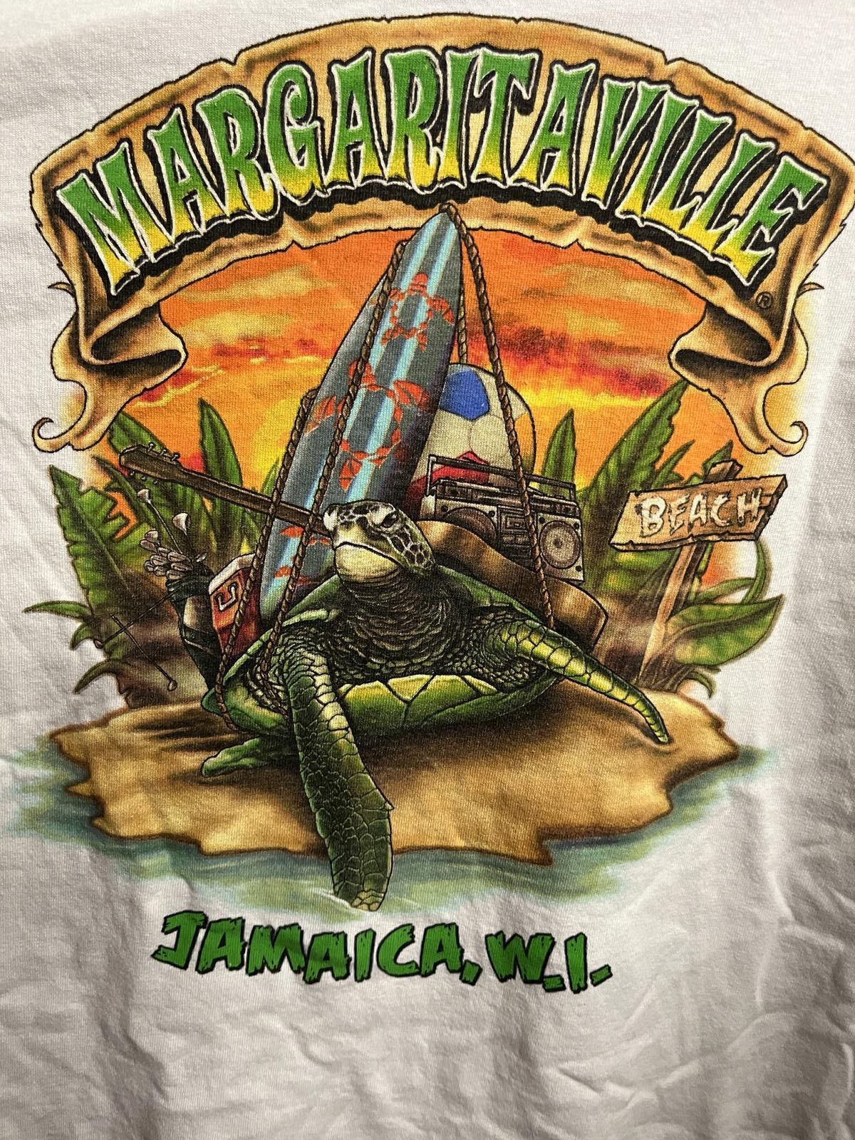 Designer Jimmy Buffet T-shirt Margaritaville Jamaica Wisconsin Shirt Size US L / EU 52-54 / 3 - 3 Thumbnail