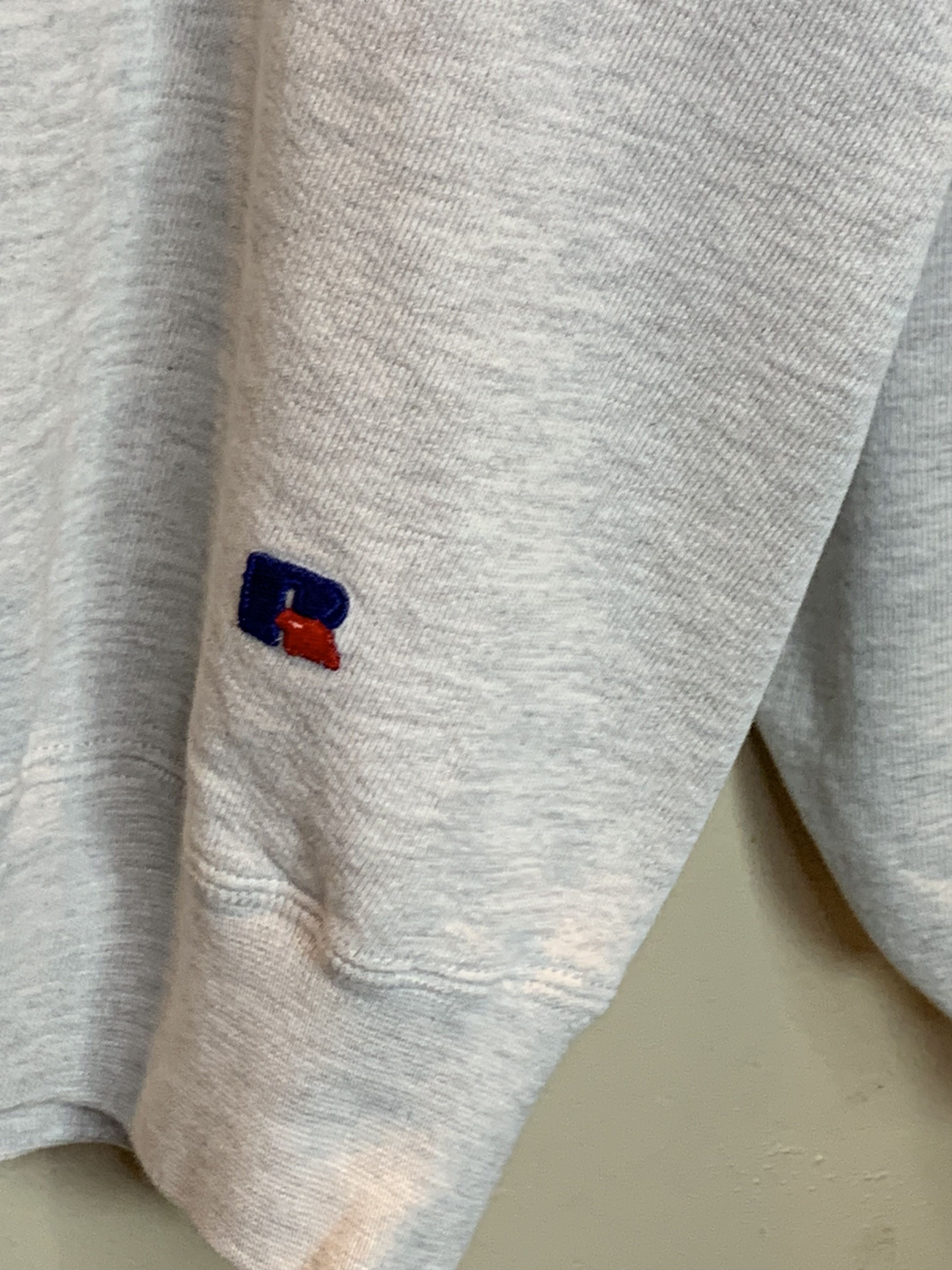Russell Athletic *RARE* Vintage Osage Plaid Patch USA-Made Russell Sweatshirt Size US L / EU 52-54 / 3 - 3 Thumbnail