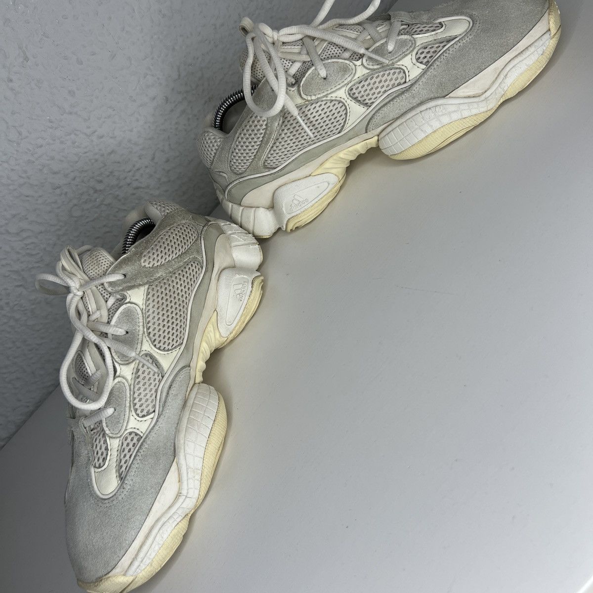 Adidas Adidas x Yeezy 500 ‘Bone White’ Size US 9.5 / EU 42-43 - 5 Thumbnail