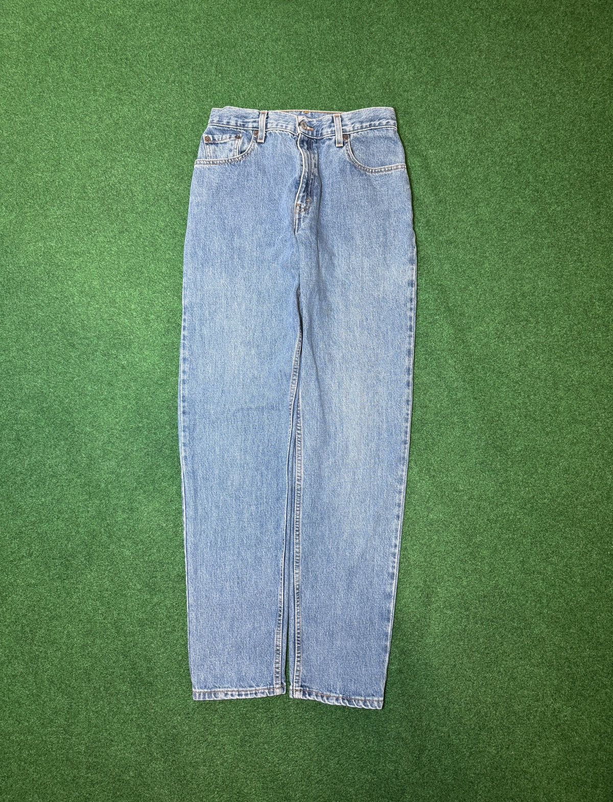 Levi's Vintage Clothing Vtg 90s Y2K Levi’s 550 Relaxed Fit Taper Light Wash Jeans Size 30" / US 8 / IT 44 - 4 Thumbnail