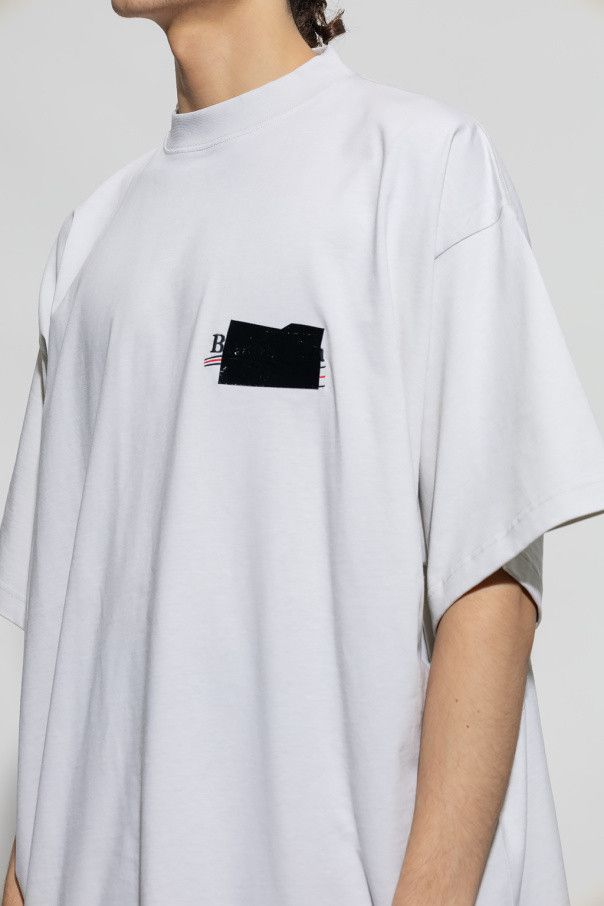Balenciaga o1mt1gz0924 Gaffer T-Shirt Oversized in White Size US S / EU 44-46 / 1 - 5 Thumbnail