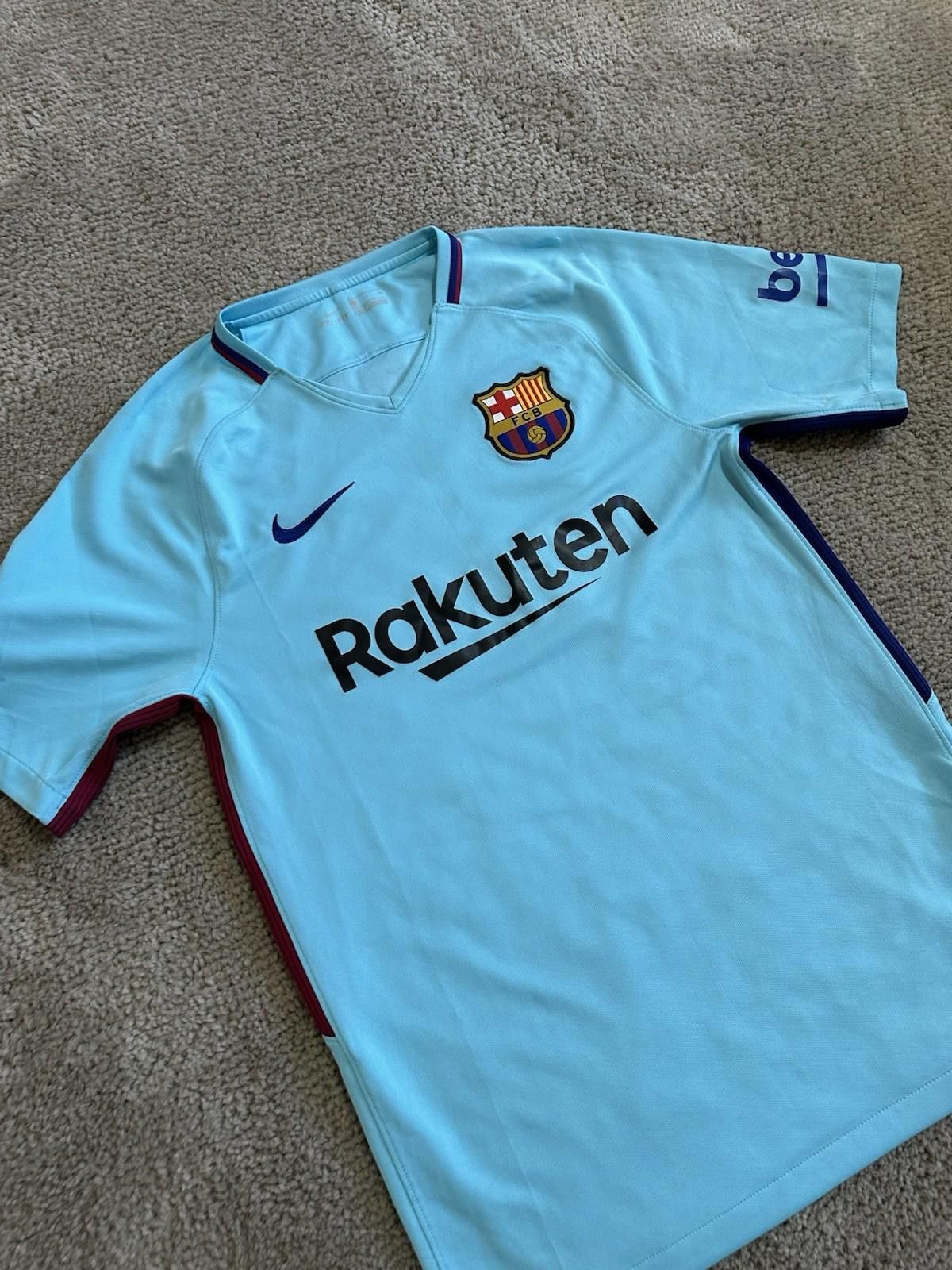 Nike Dembele #11 FC BARCELONA 2017-2018 FOOTBALL SHIRT JERSEY Size US S / EU 44-46 / 1 - 2 Thumbnail