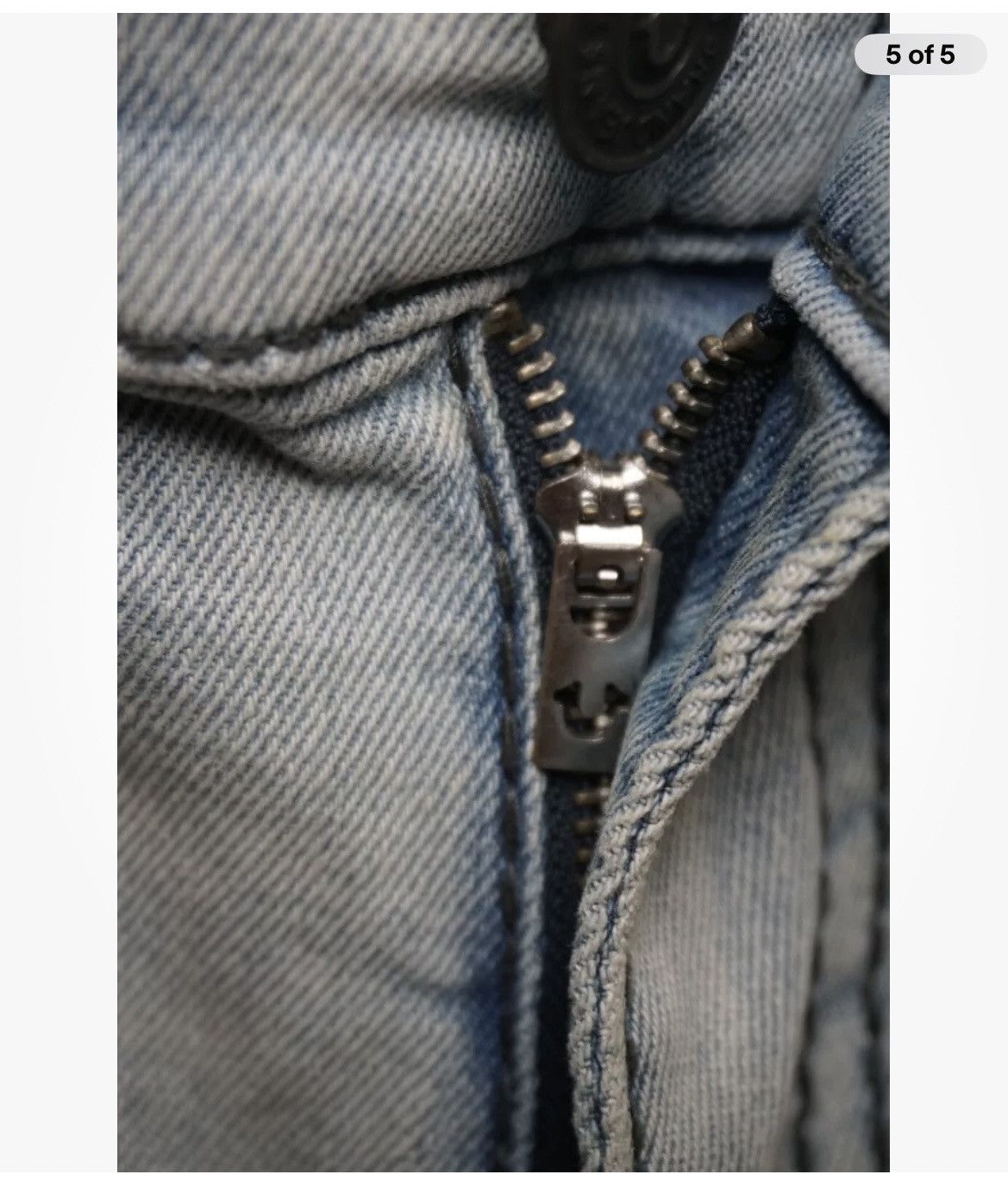 True religion Big T distressed shorts