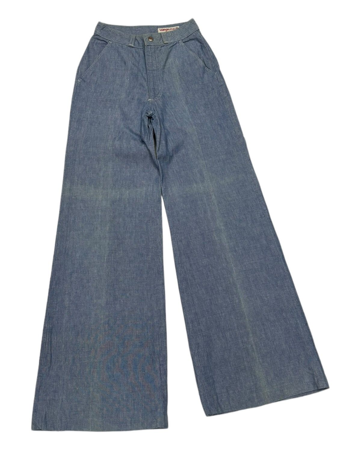 If Six Was Nine SUPER FLARE JEANS WRANGLER FLARED DENIM JEANS Size 22" - 3 Thumbnail