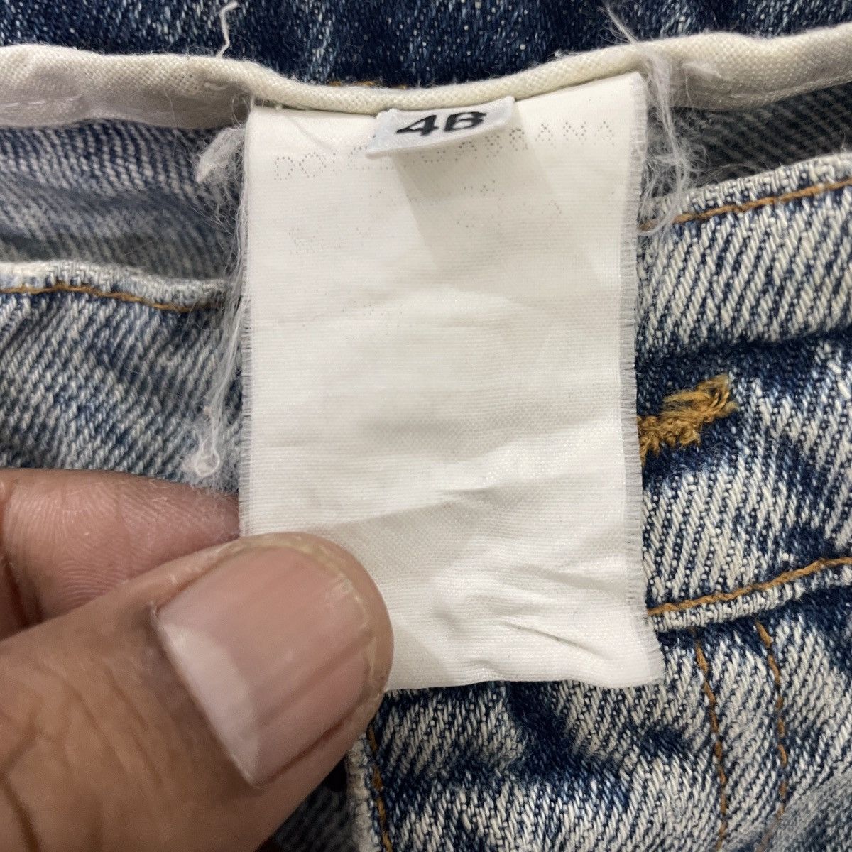 Dolce & Gabbana Vintage Dolce & Gabbana Distressed Denim Size 33" - 7 Thumbnail
