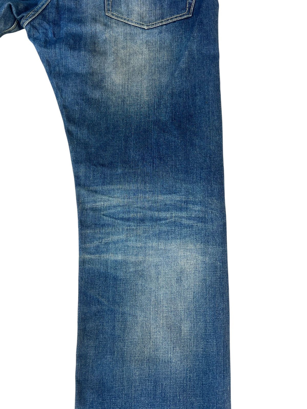 Le Grande Bleu (L.G.B.) Purple&Yellow Japan Dirty Mud Denim Straight Jeans Size US 32 / EU 48 - 20 Thumbnail