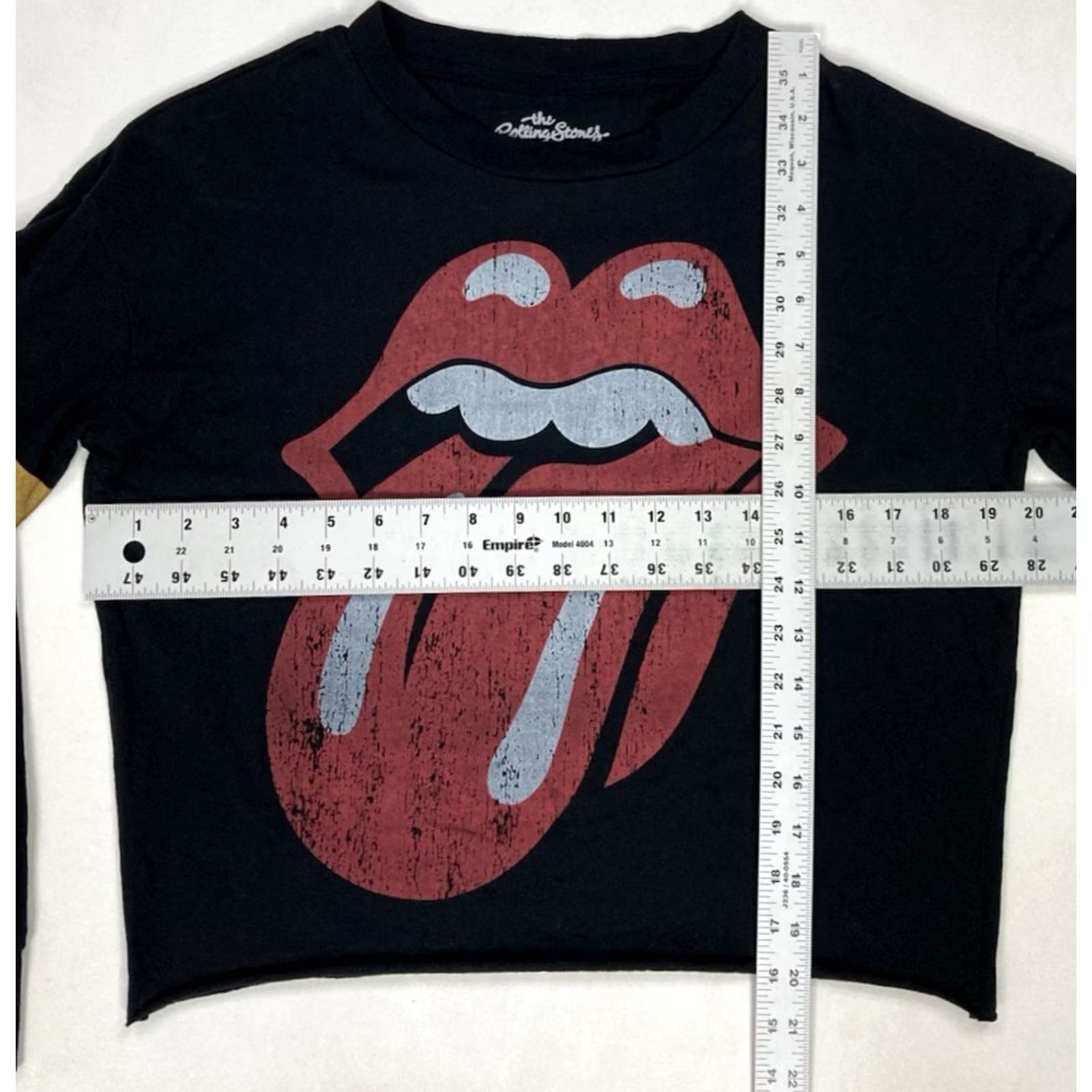 H&M H&M The Rolling Stones Crop Graphic T-shirt Women Medium Black Long Sleeve Music Size M / US 6-8 / IT 42-44 - 5 Thumbnail