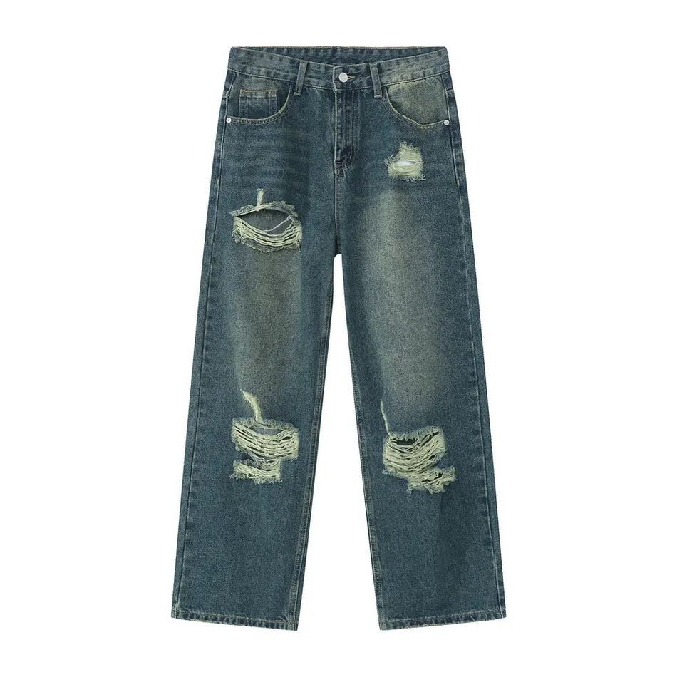 Japanese Brand Retro hip-hop high street ripped jeans Size US 32 / EU 48 - 4 Thumbnail
