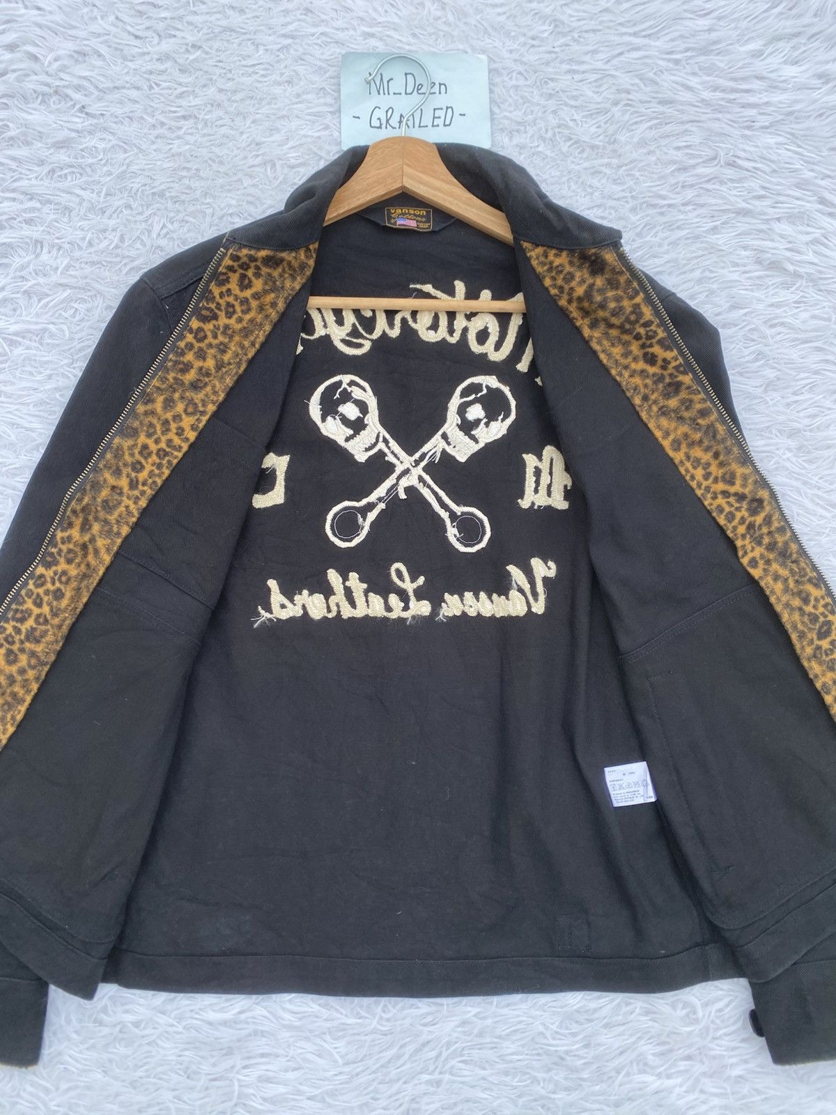 Japanese Brand Rare Vintage 90s Vanson Leather Cotton Jacket Size US M / EU 48-50 / 2 - 21 Thumbnail