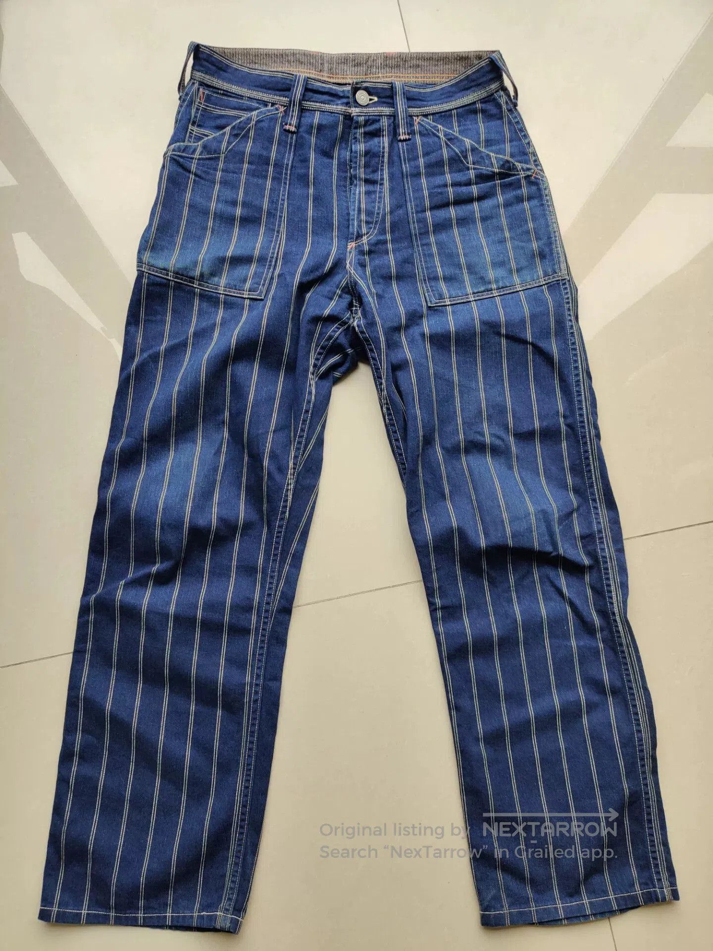 Freewheelers Bootleggers Longshoreman Denim Pants. Size US 30 / EU 46 - 2 Thumbnail