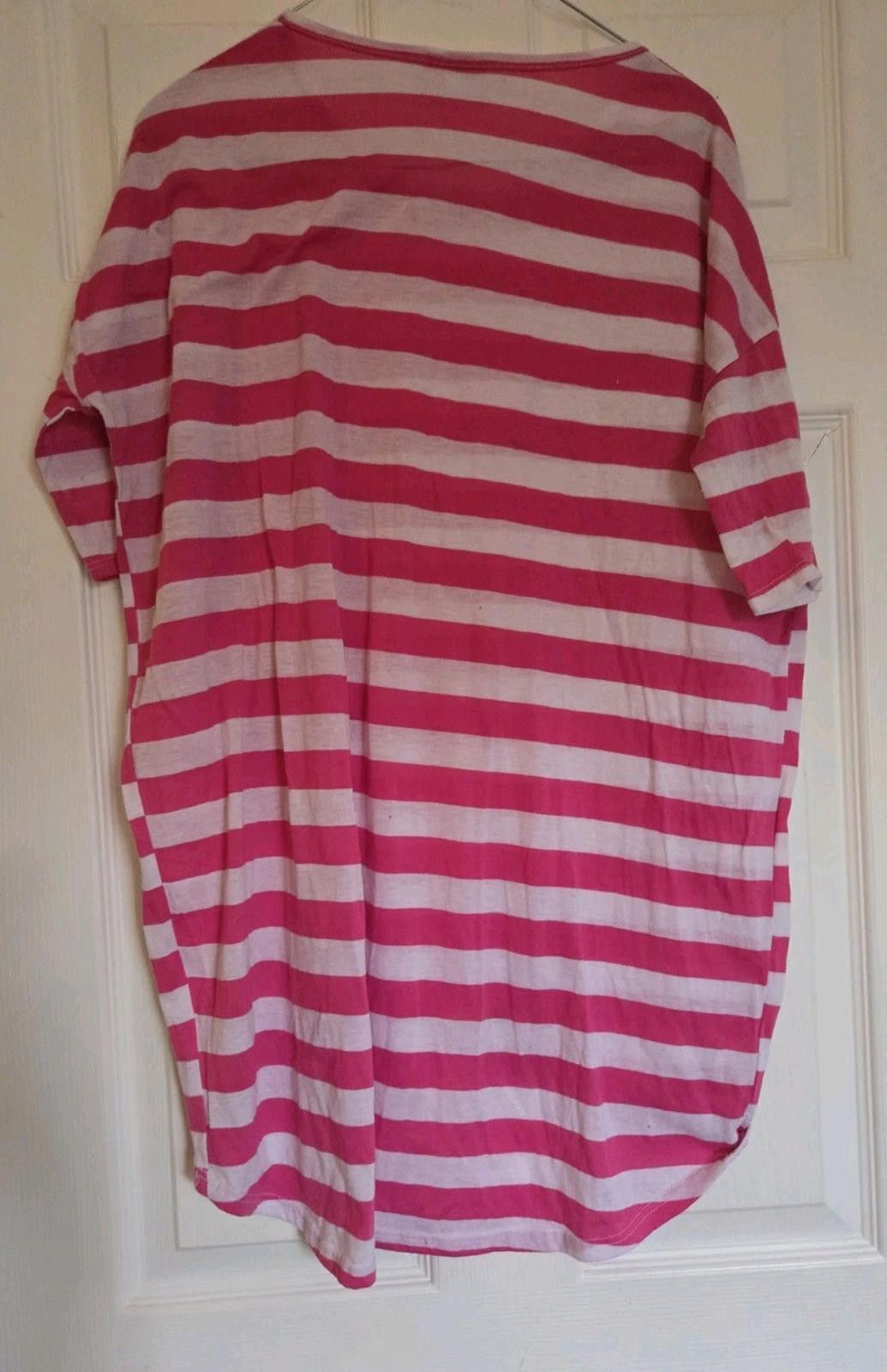 Other Lularoe Irma Tunic Pink & White Striped Size S Small Oversiz Size S / US 4 / IT 40 - 5 Thumbnail