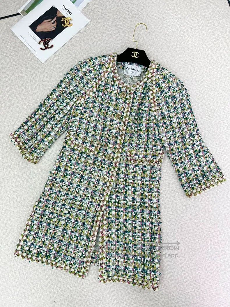 Chanel Chanel Show-style Greek series tweed dress jacket Size XS / US 0-2 / IT 36-38 - 2 Thumbnail