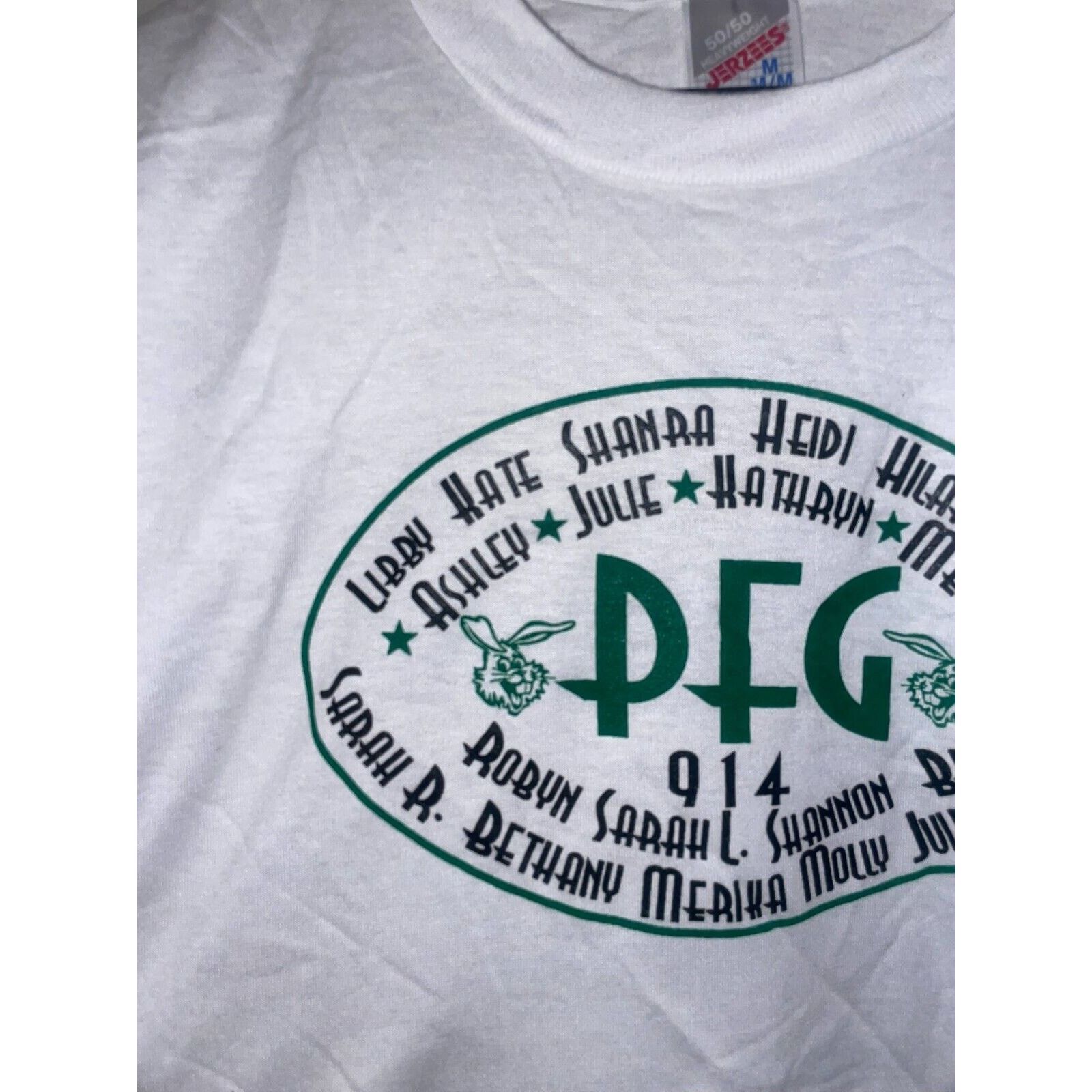 Jerzees Vintage College Shirt 914 PFG Virginity Taker Sexual Tee M Size US M / EU 48-50 / 2 - 3 Thumbnail