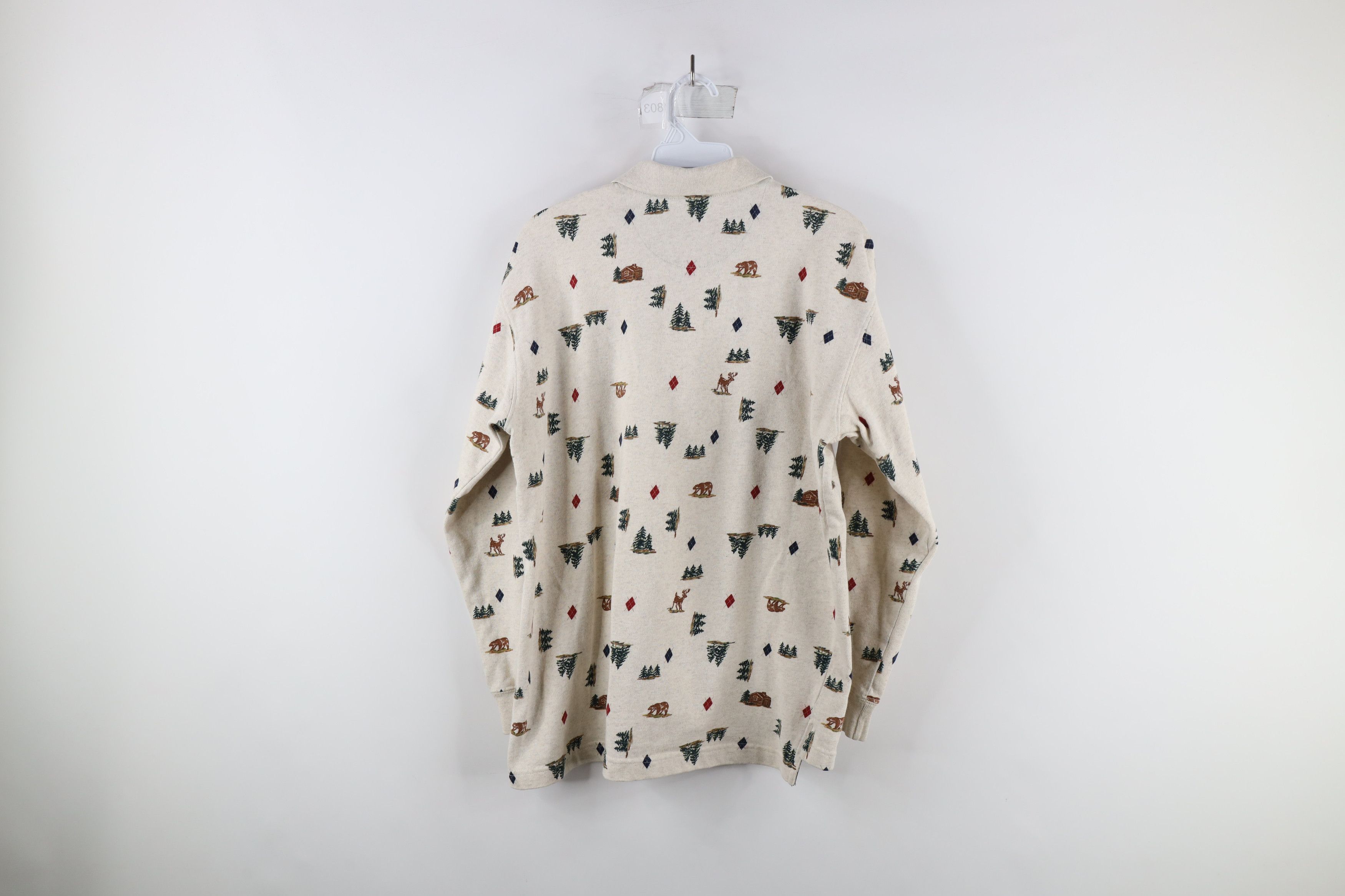 Polo Ralph Lauren Vintage 90s Chaps Ralph Lauren Print Nature Long Sleeve Polo Size US S / EU 44-46 / 1 - 6 Thumbnail