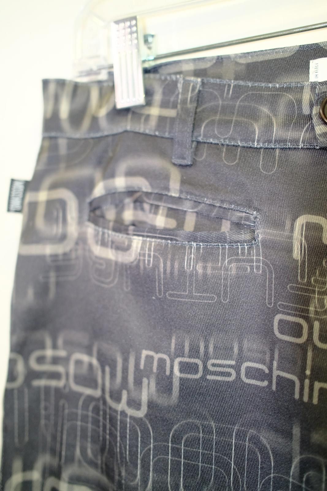 Moschino 00's Moschino Jeans Text Script Straight-Leg-Pant Size 30" / US 8 / IT 44 - 4 Thumbnail