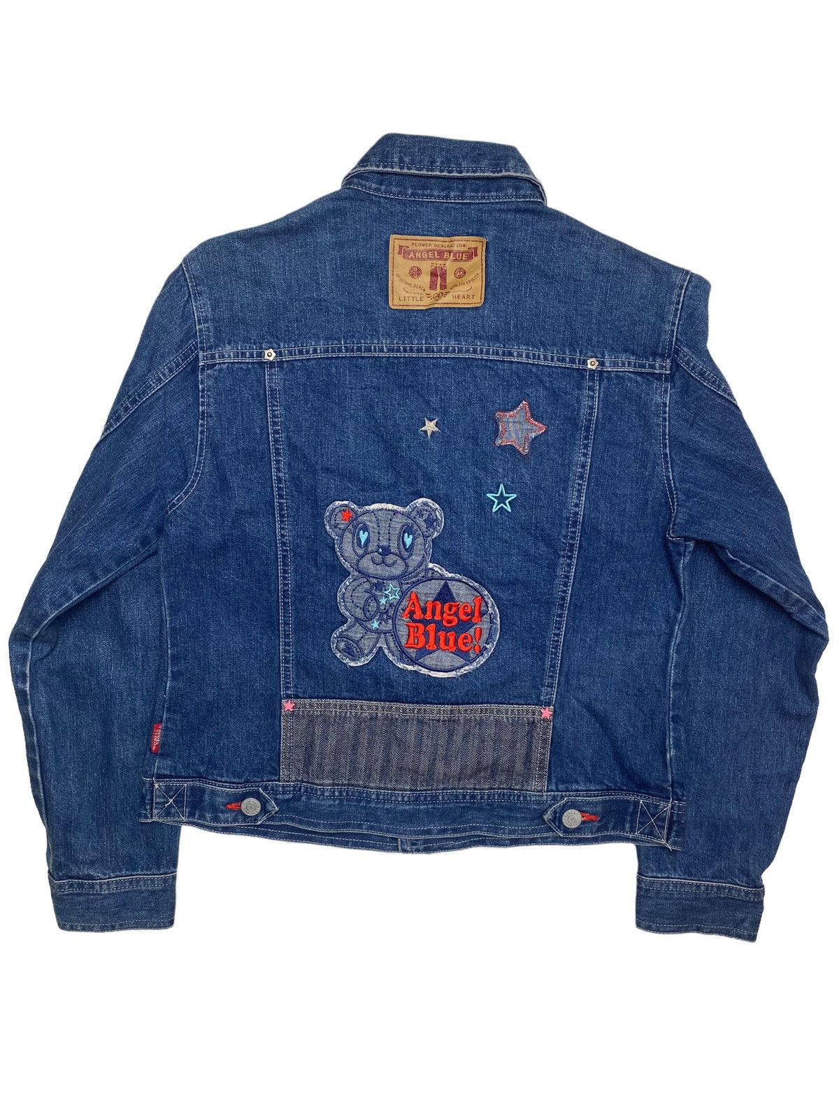 Angel Blue 2000s Angel Blue - Teddy Bear Denim Jacket Size US M / EU 48-50 / 2 - 1 Thumbnail