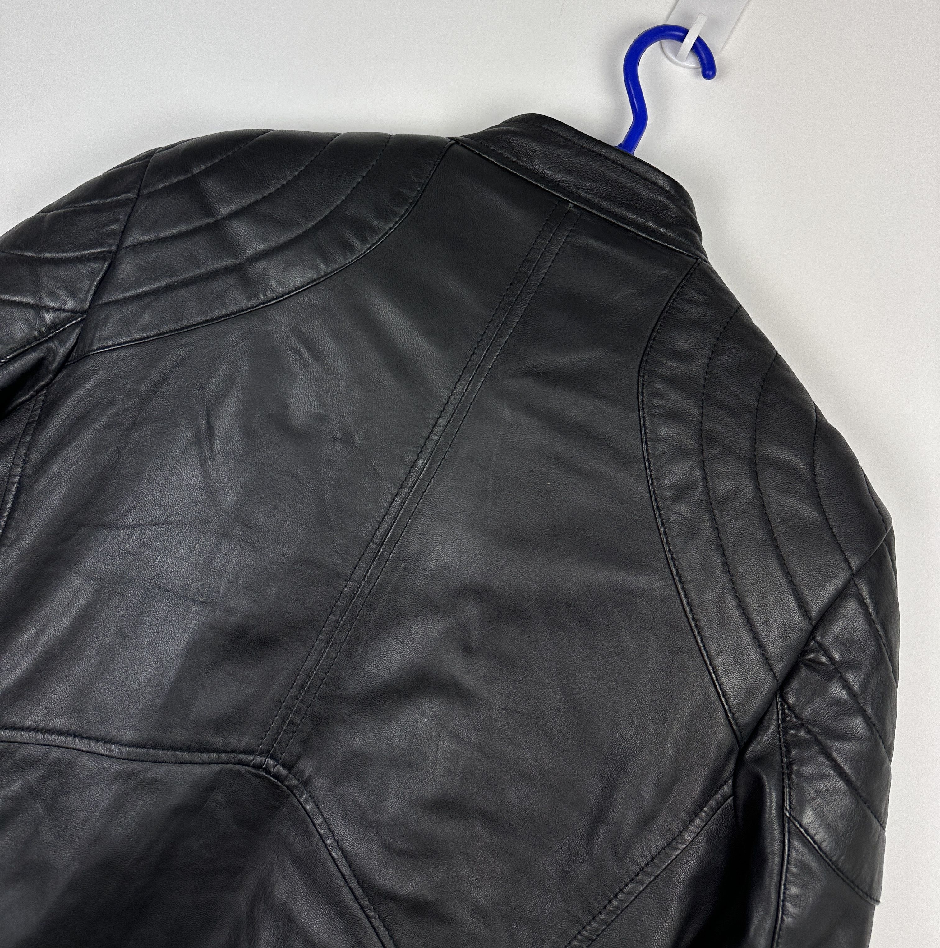 Vintage Lambskin men biker leather jacket avant garde S Size US S / EU 44-46 / 1 - 7 Thumbnail